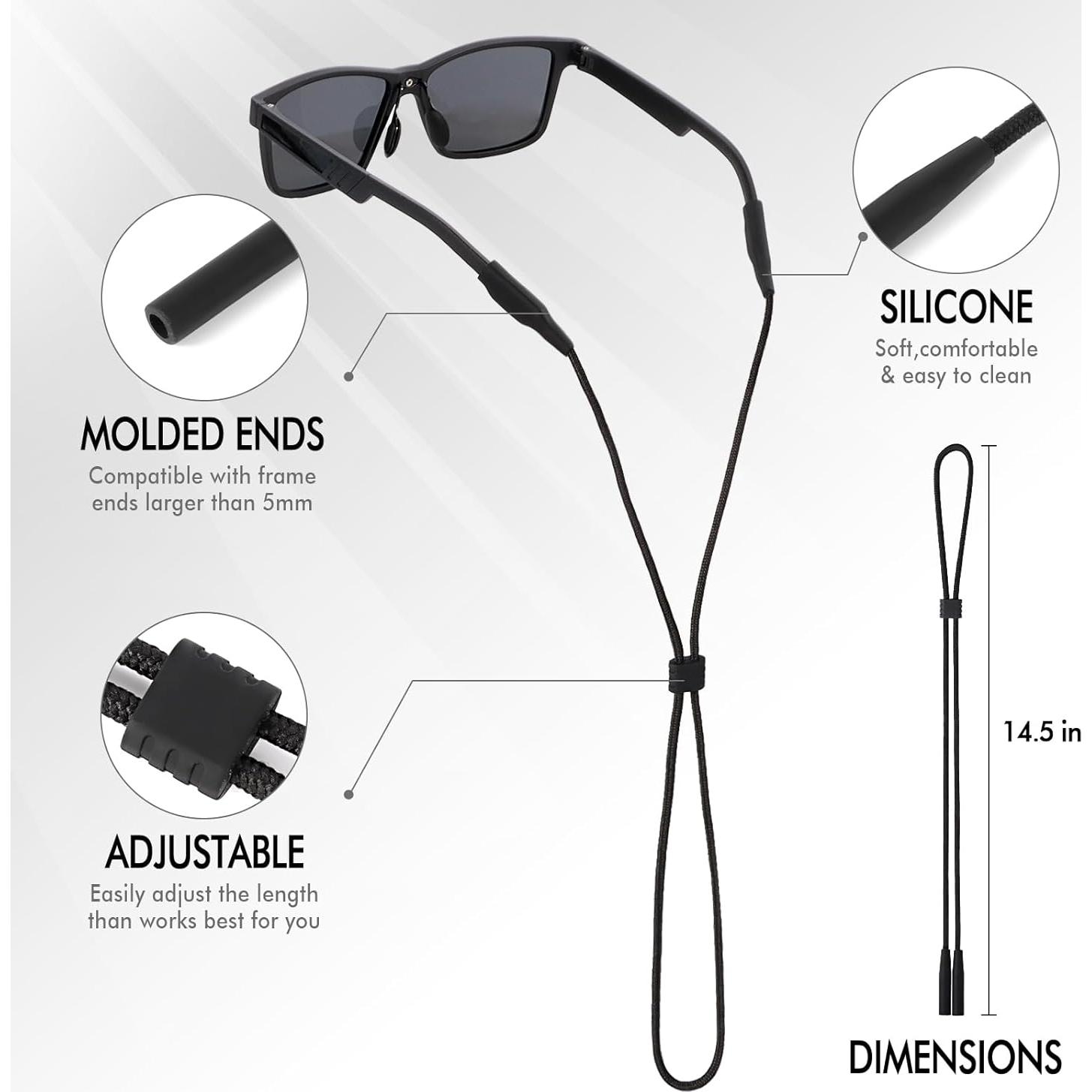 Correa Ajustable para Gafas - 3 Pcs - Suave y Cómoda