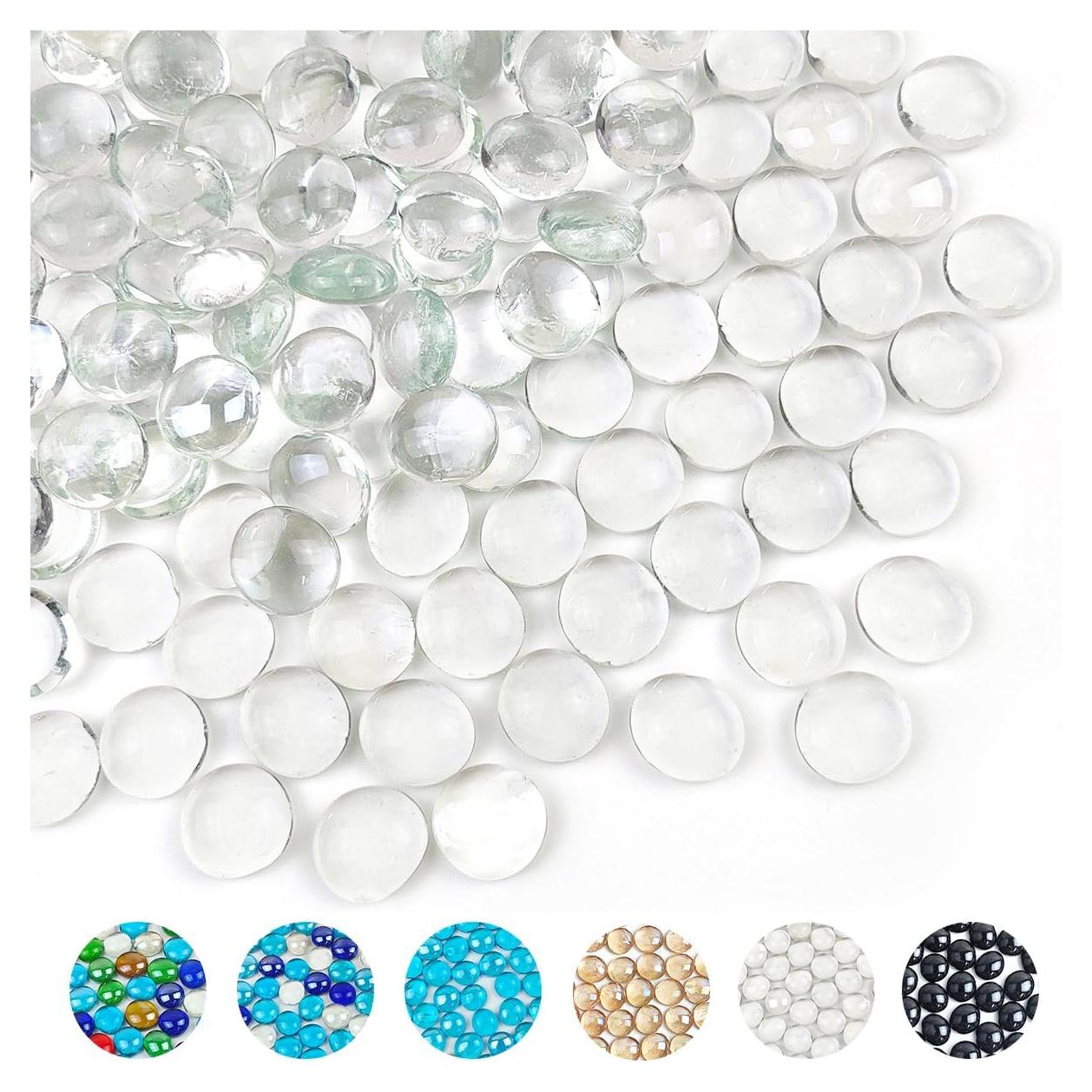Perlas de vidrio YISZM 1 kg decorativas para jarrones y acuarios