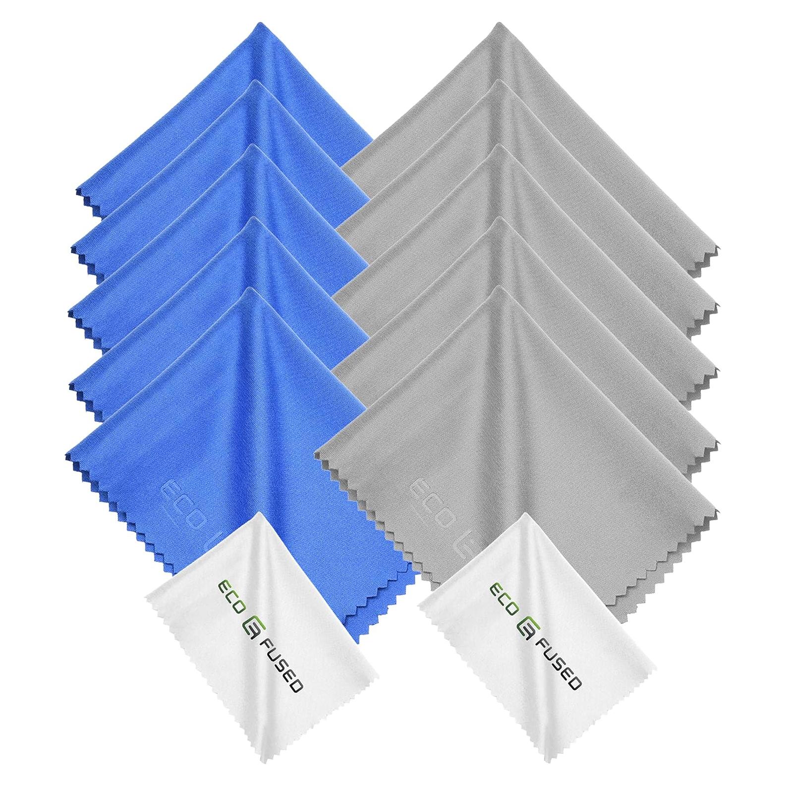 Paños de limpieza Eco-Fused - 12 paños microfibra coloridos