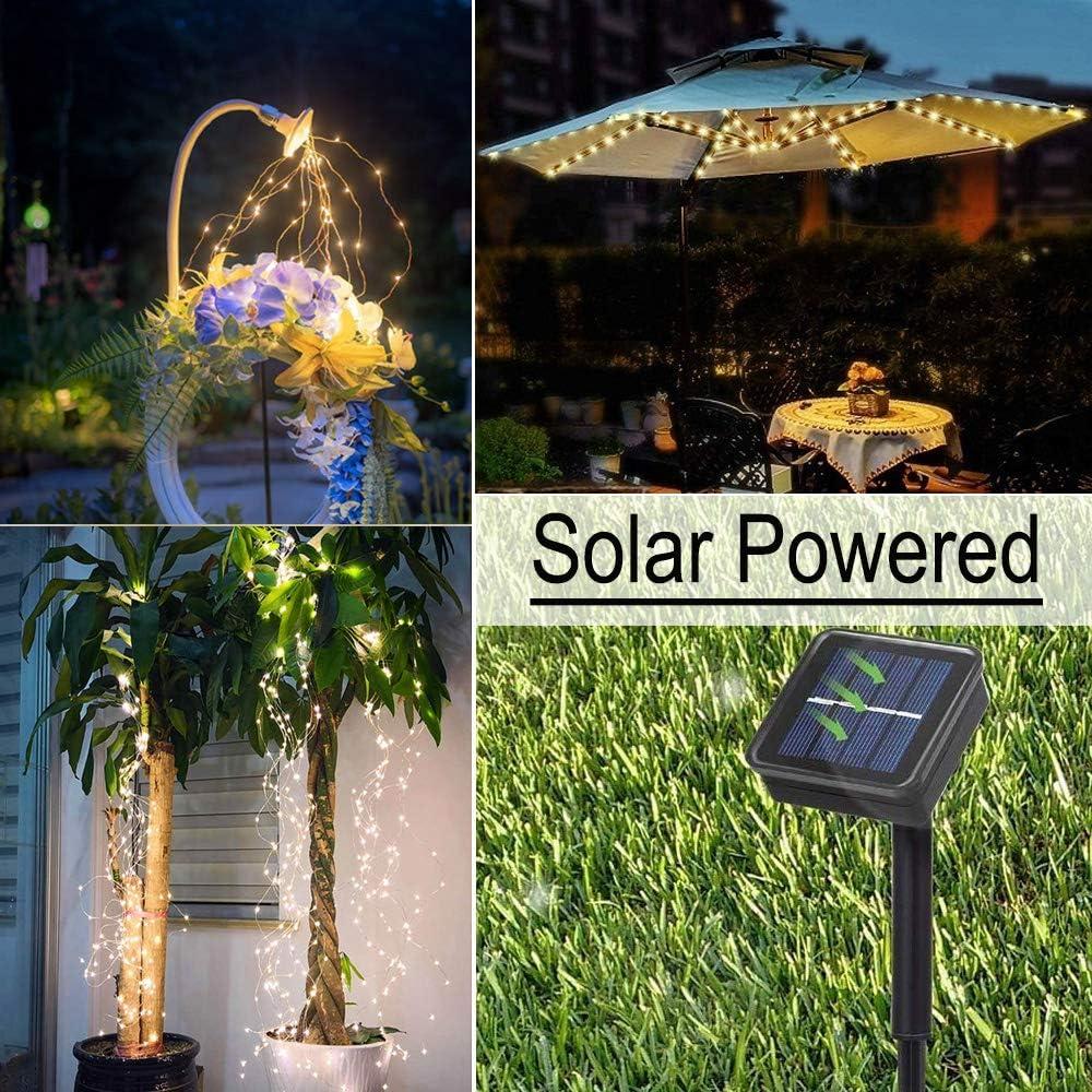 Luces de Hadas Solares Soltuus 180 LEDs Impermeables Jardín