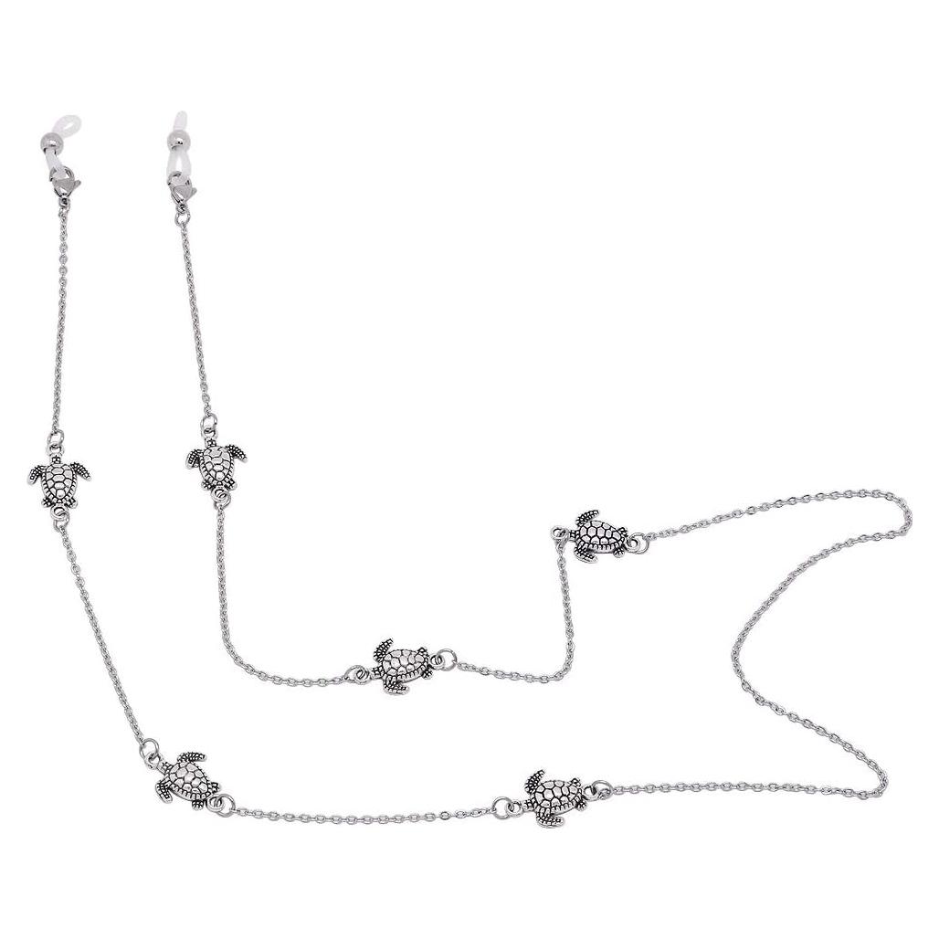 Cadena Lanyard KAI Top para Gafas y Mascarillas Plateada