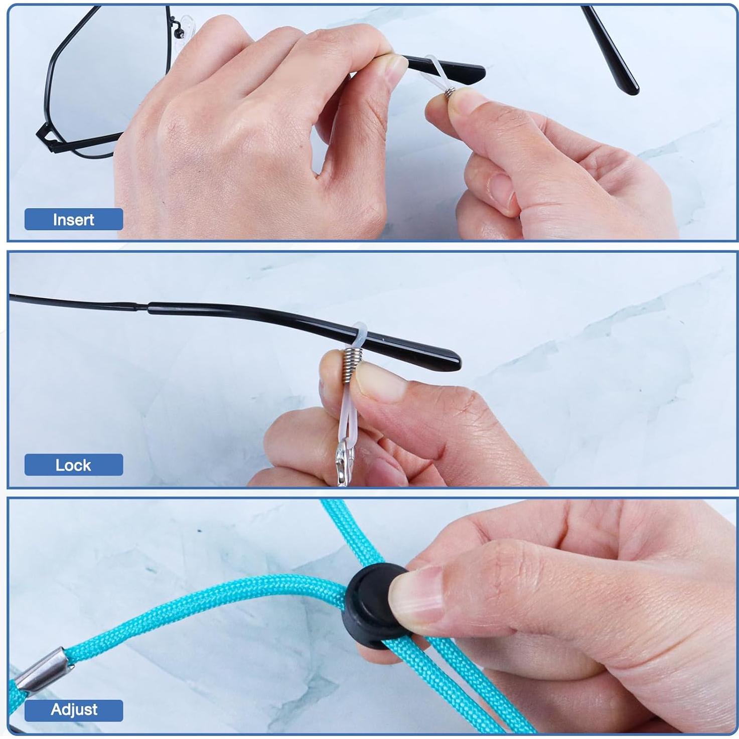 6 Pack Correas Ajustables para Gafas - Soporte Universal