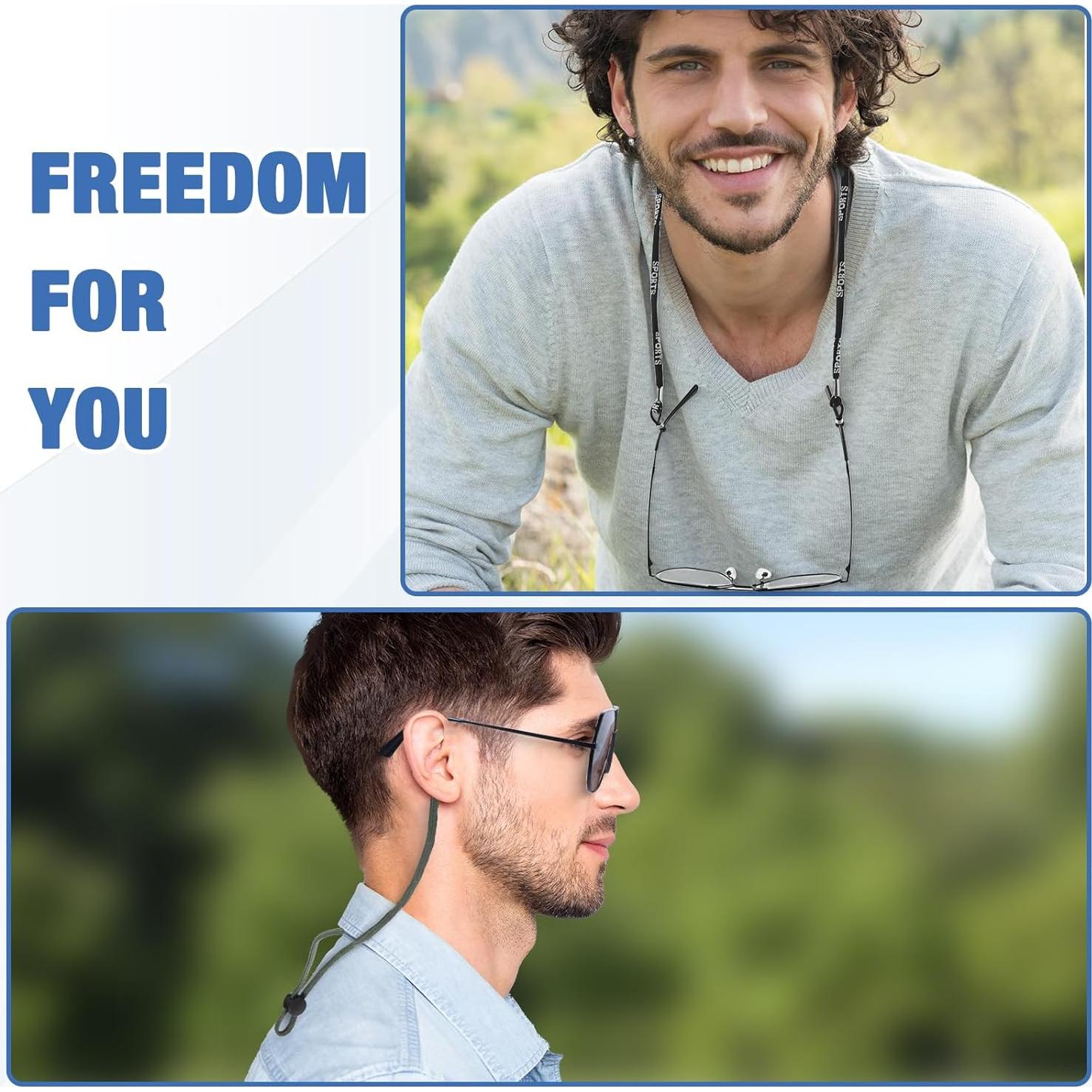 6 Pack Correas Ajustables para Gafas - Soporte Universal