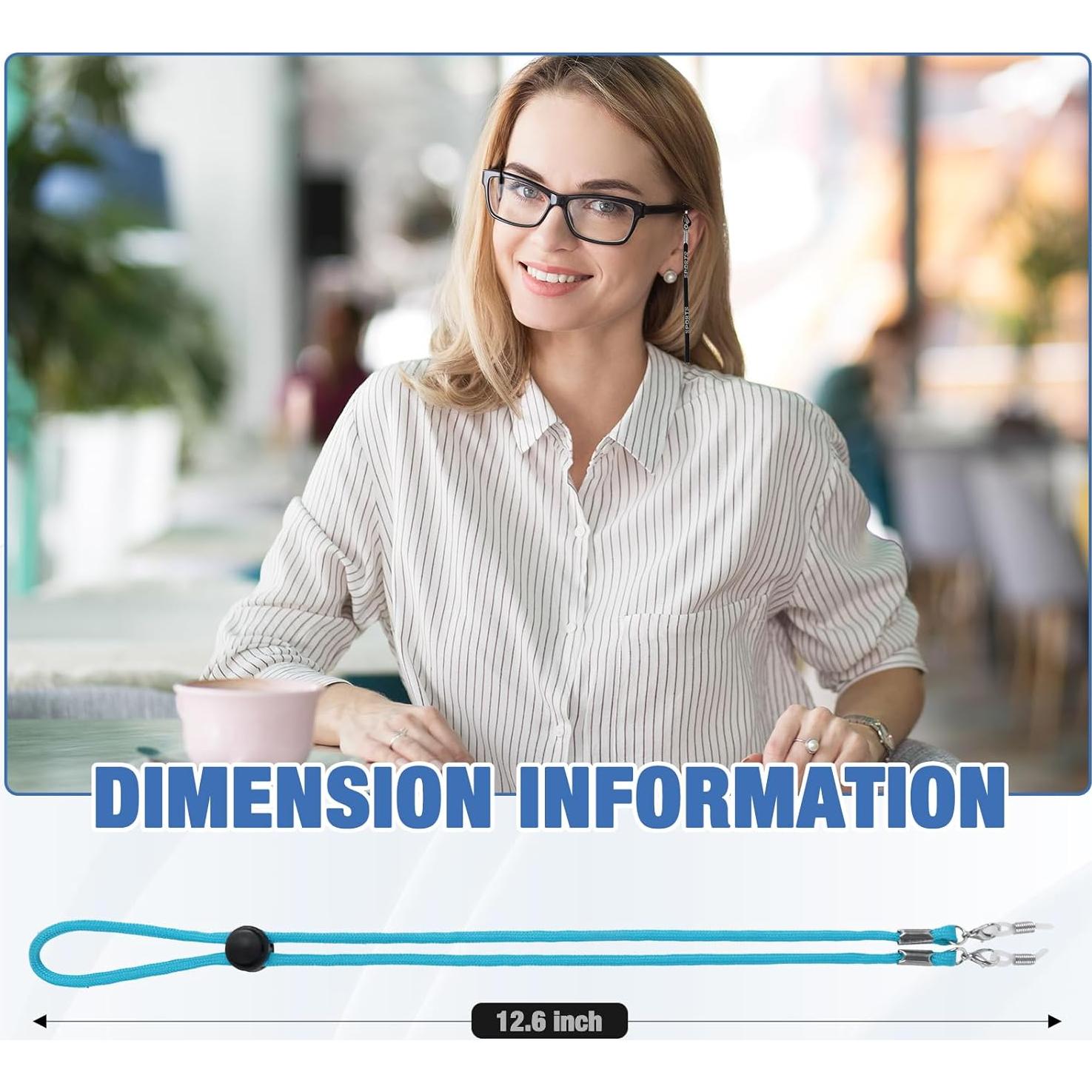 6 Pack Correas Ajustables para Gafas - Soporte Universal