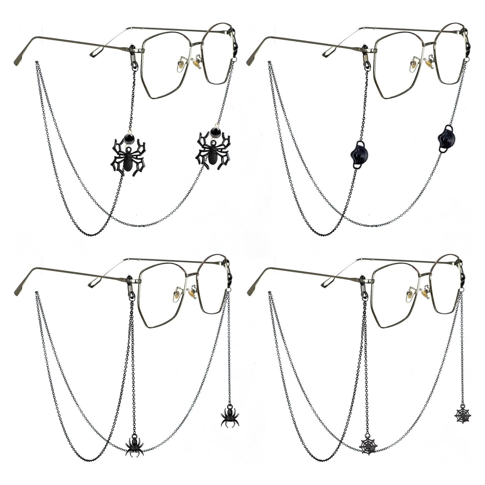 Cadena de Gafas SIMRCIO 76 cm 4 Piezas Halloween Mujer