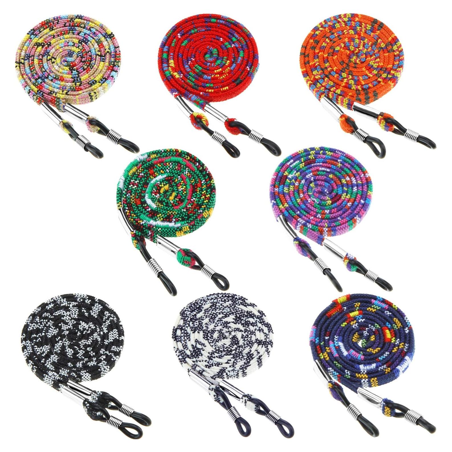 Cadena para Lentes Frienda 8 Piezas Ajustable Unisex