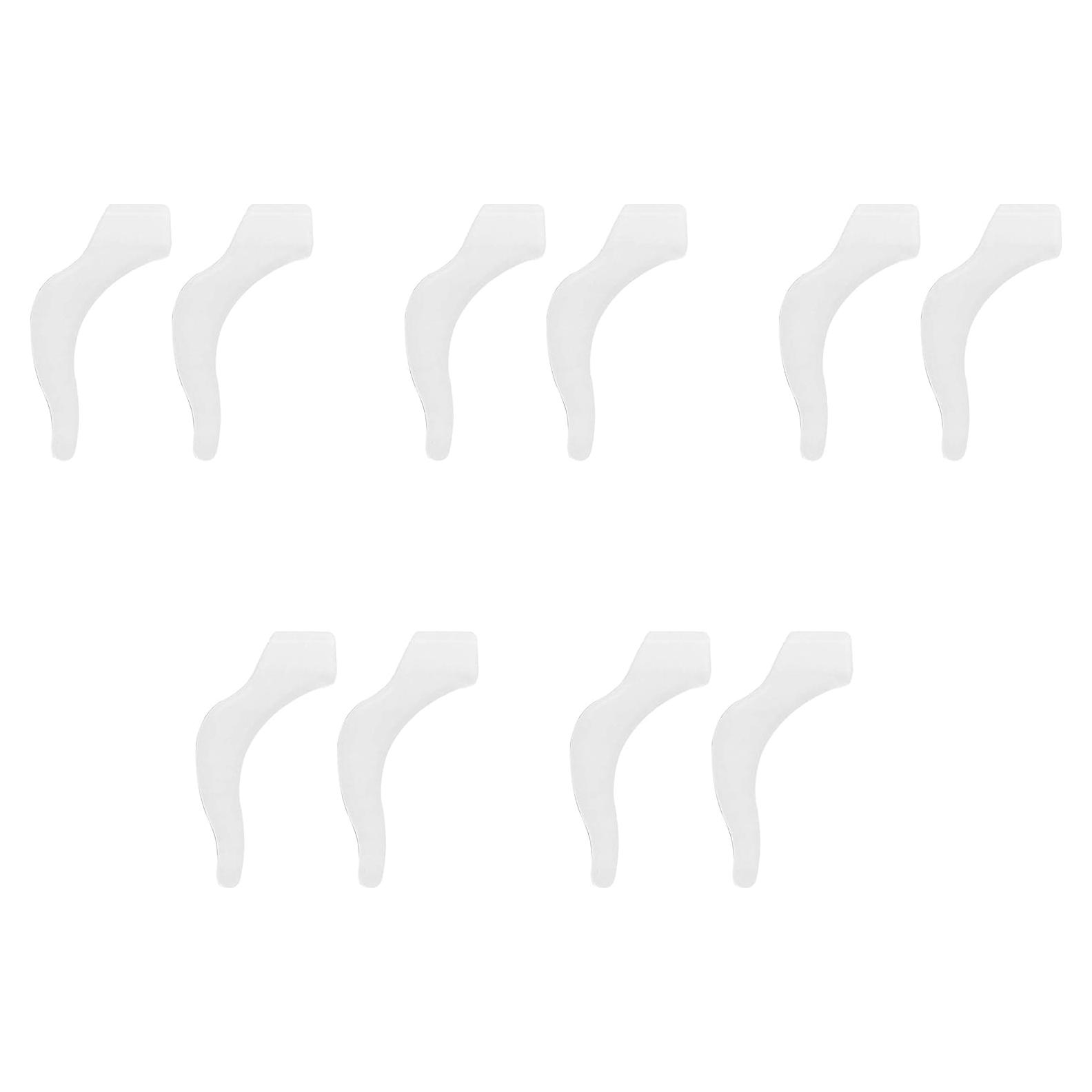 Ganchos para Orejas MRL2008 Silicona Transparente 5 Pares