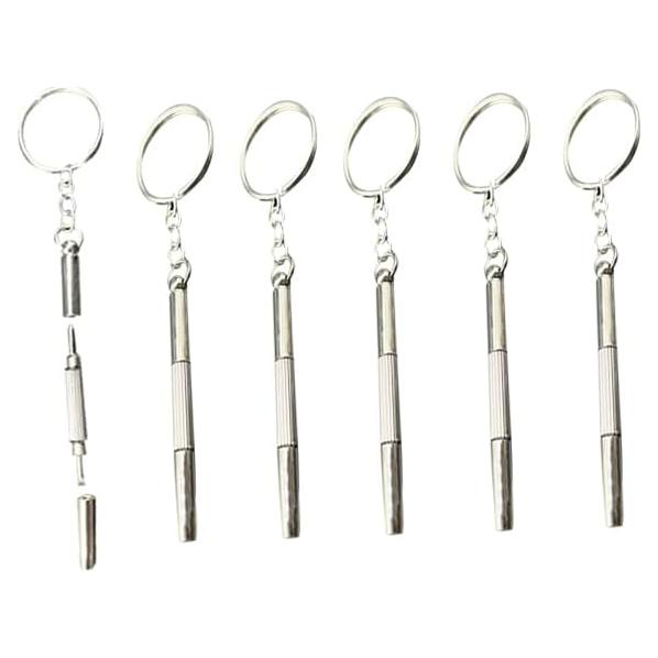 6 Piezas Destornillador Mini Aliotech Acero Inoxidable