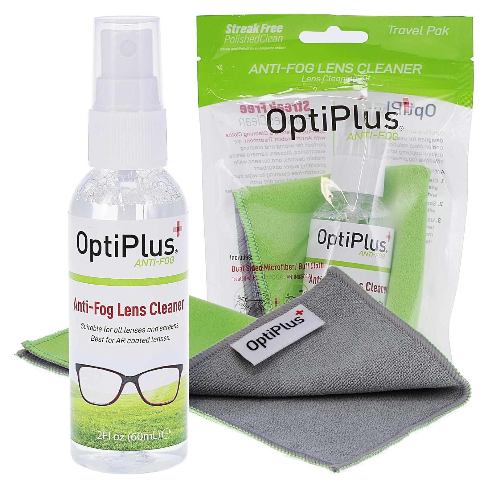 OptiPlus Spray Limpiador Antivaho y Paño Microfibra 59ml
