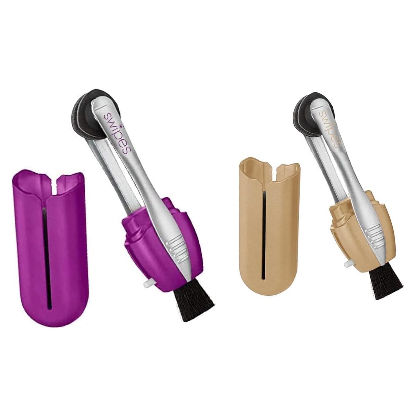 Limpiador de gafas Calabria Swipes 2 Pack Oro y Púrpura