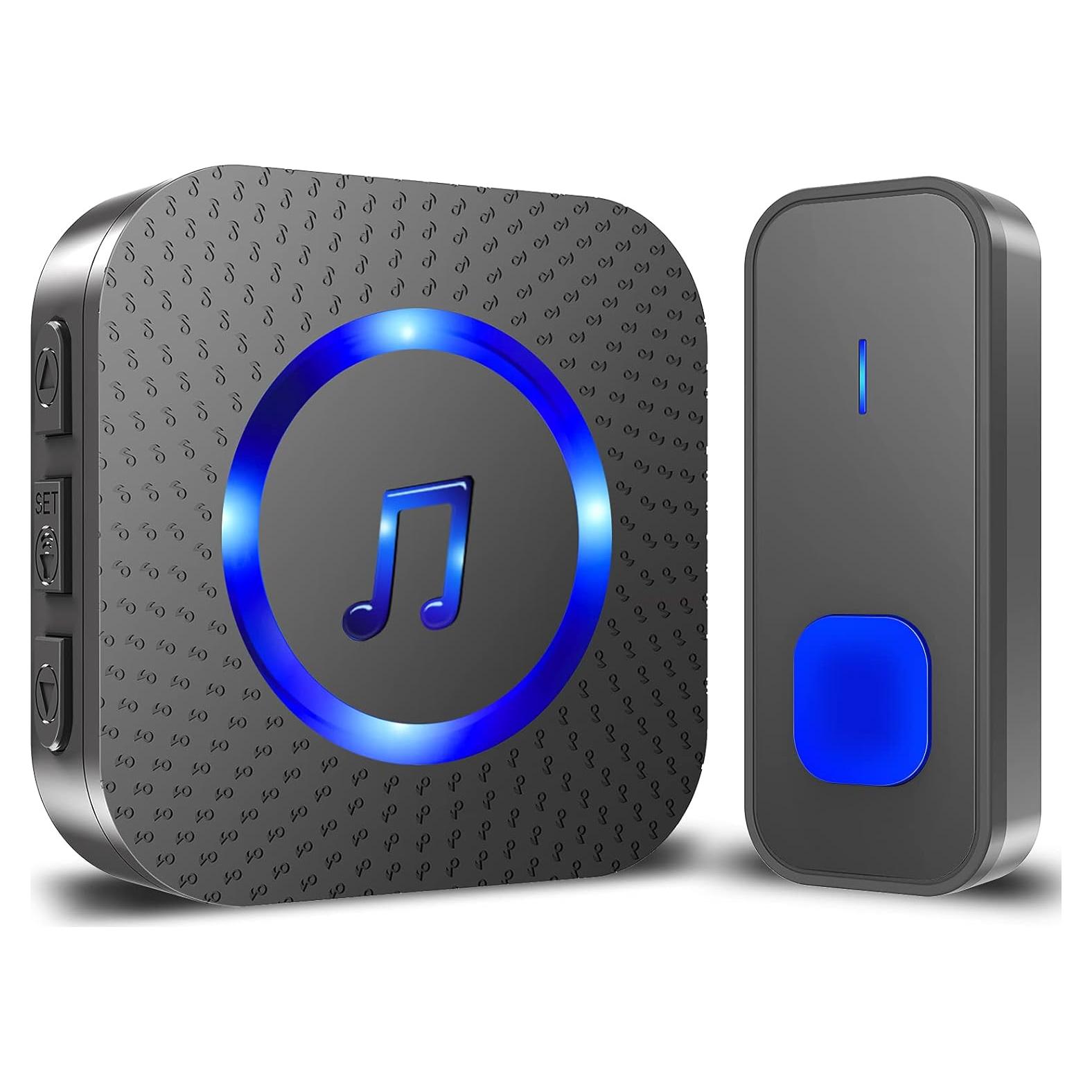 Timbre Inalámbrico SURFOU N95 a Prueba de Agua 400m 55 Melodías