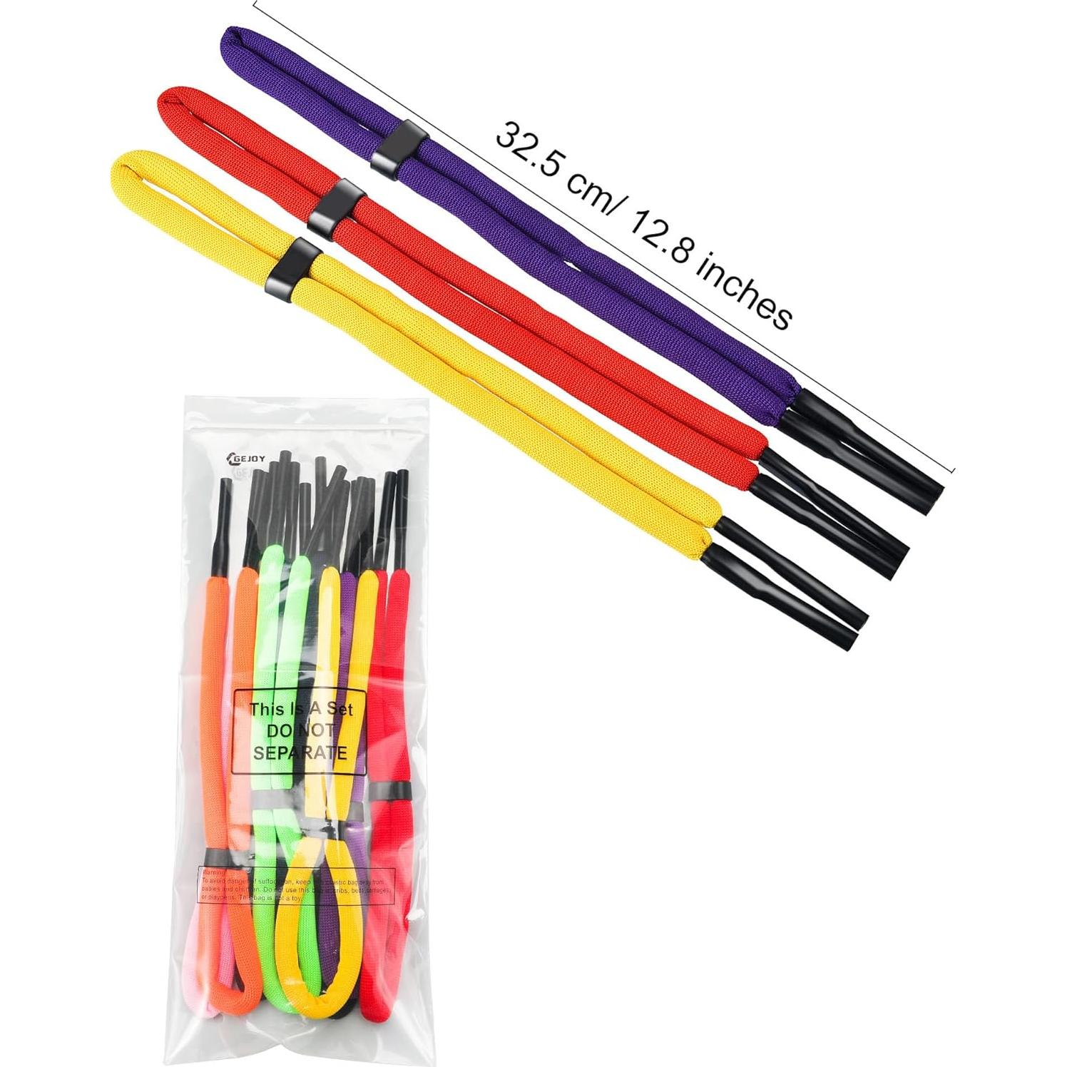 Paquete de 8 correas flotantes para gafas + 2 paños de limpieza