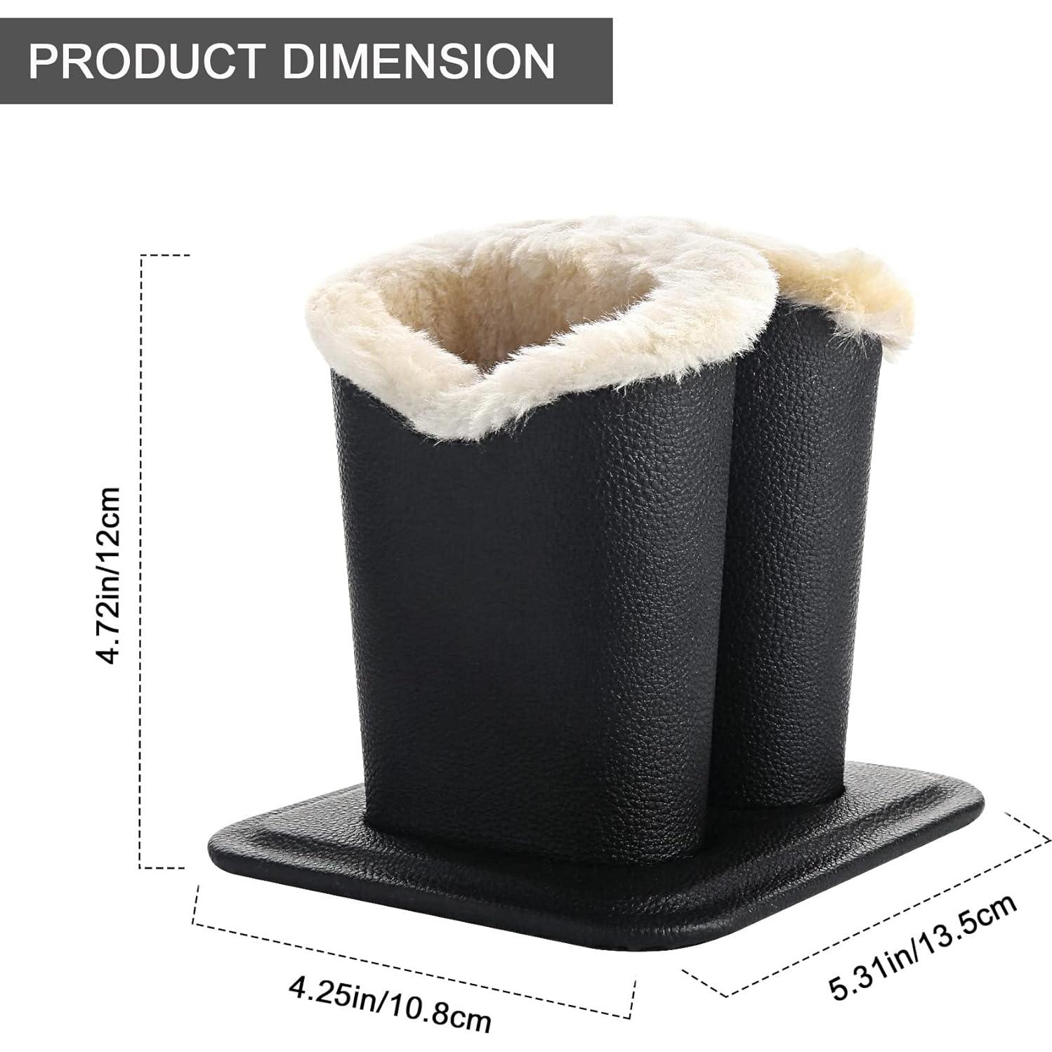 Soporte para Gafas Siveit de Cuero PU - 2 Ranuras Negro