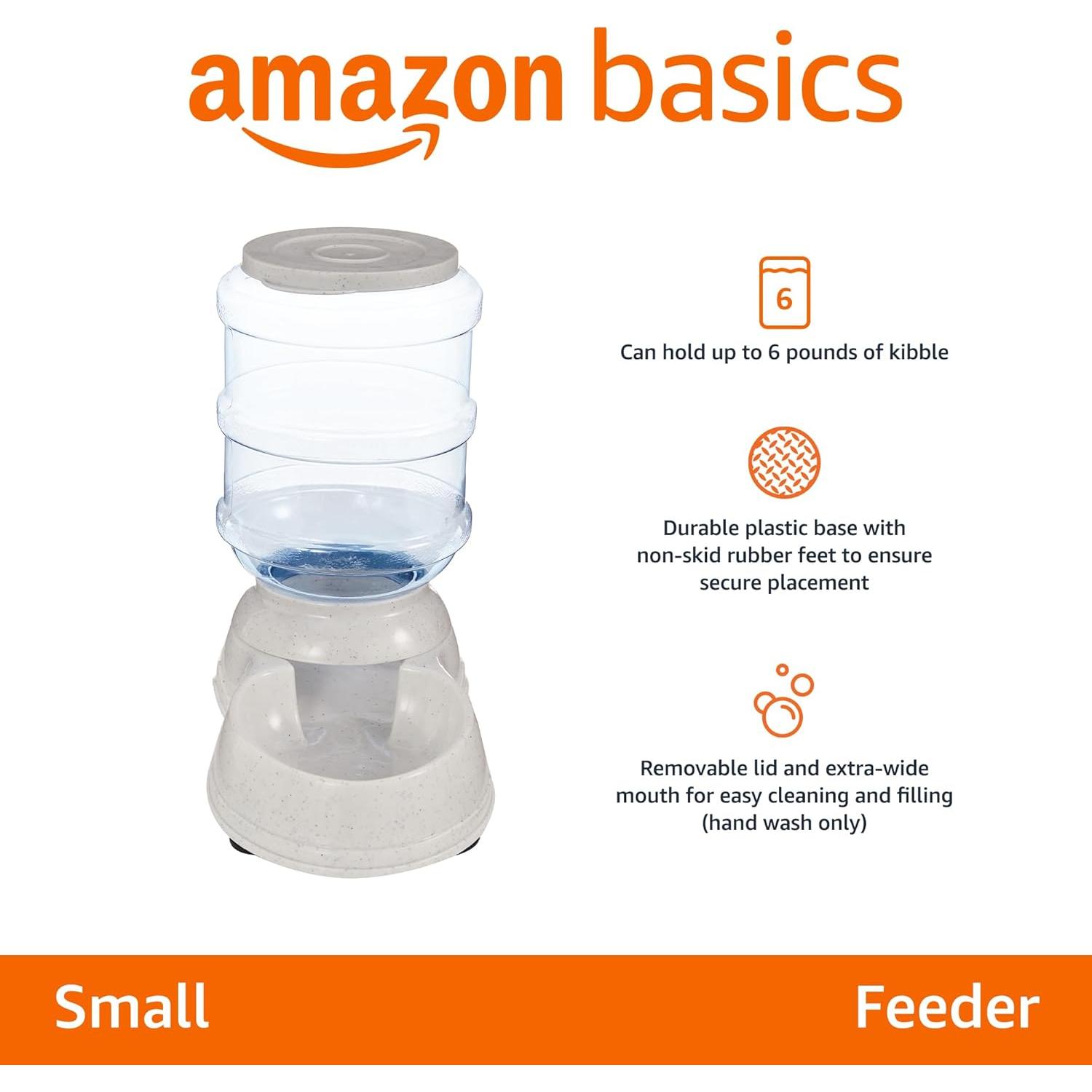 Dispensador de Comida Amazon Basics Pequeño 2.72 kg Gris