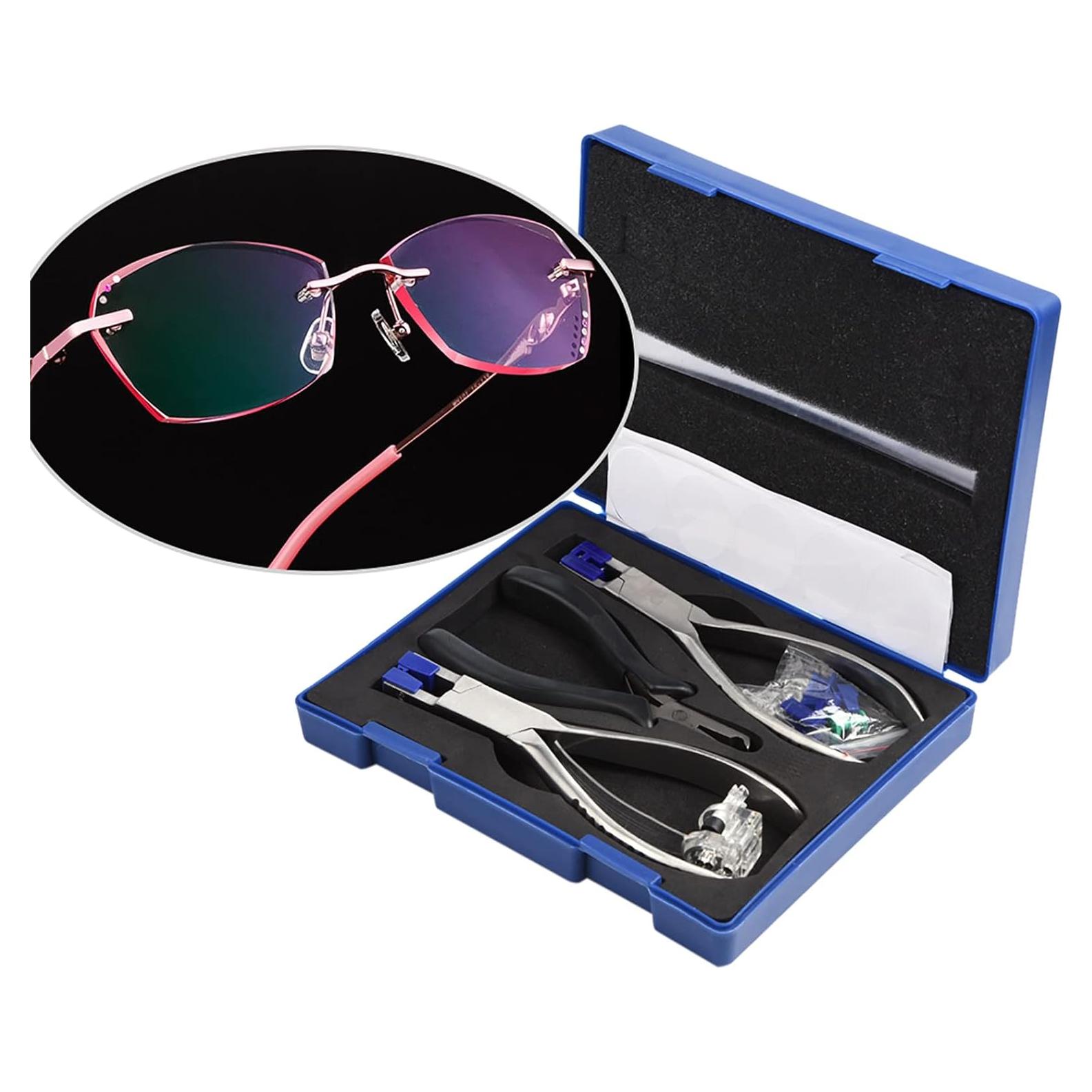 Kit de Pinzas para Gafas Chazcool Profesional Acero Inoxidable