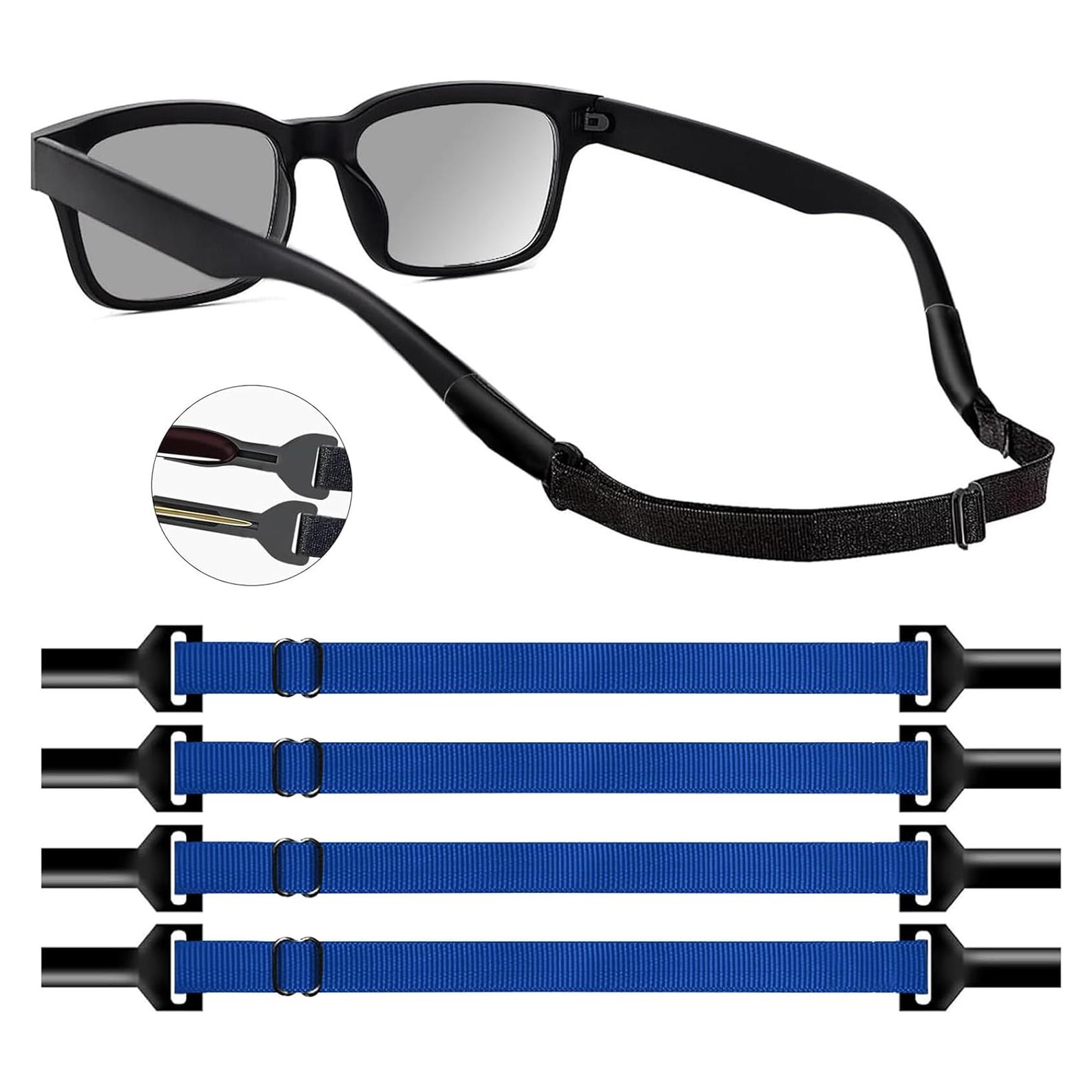 Correa Ajustable para Gafas KECHIO Azul 24-34 cm 4 Piezas