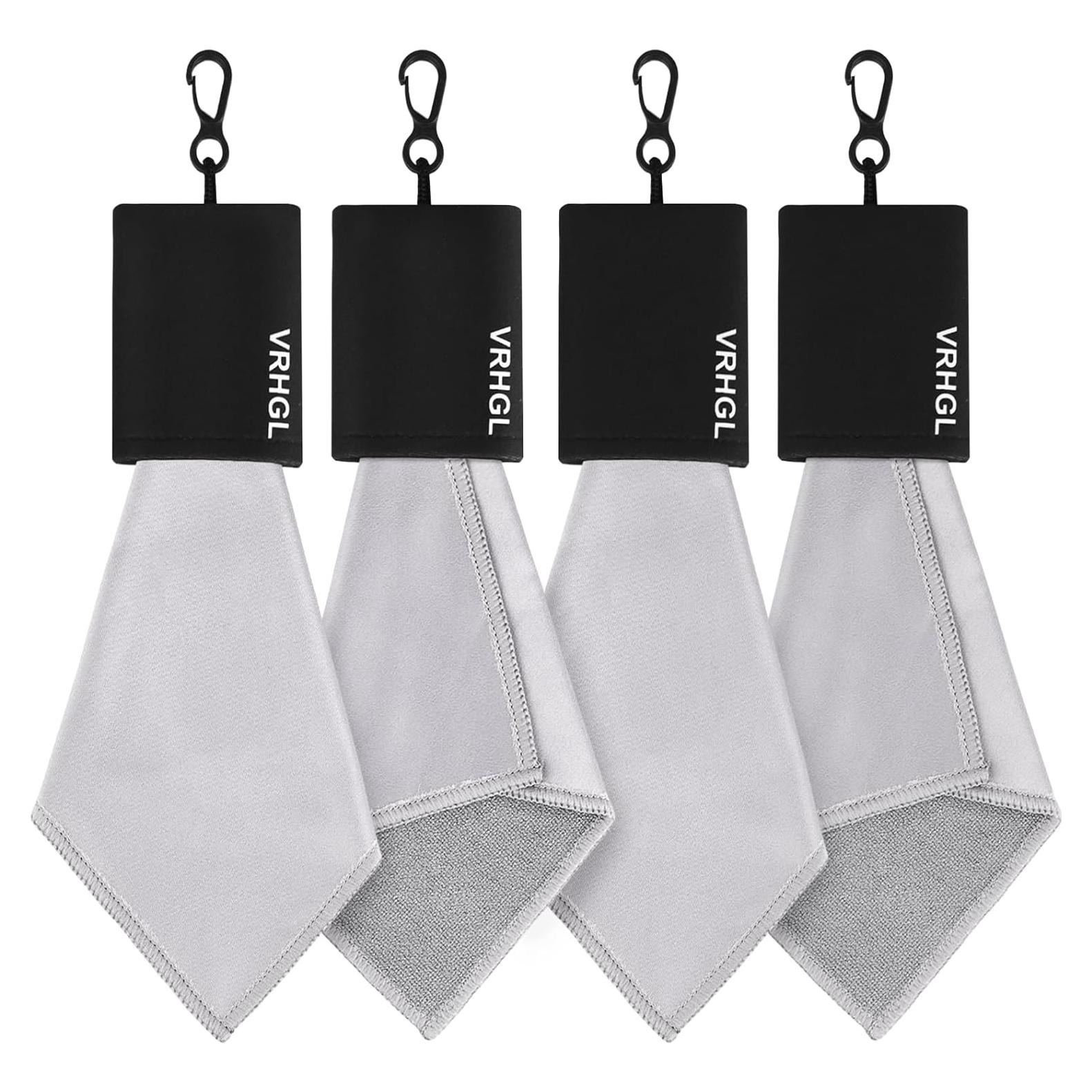 Kit de limpieza de gafas VRHGL, 4 paños microfibra 15x15 cm