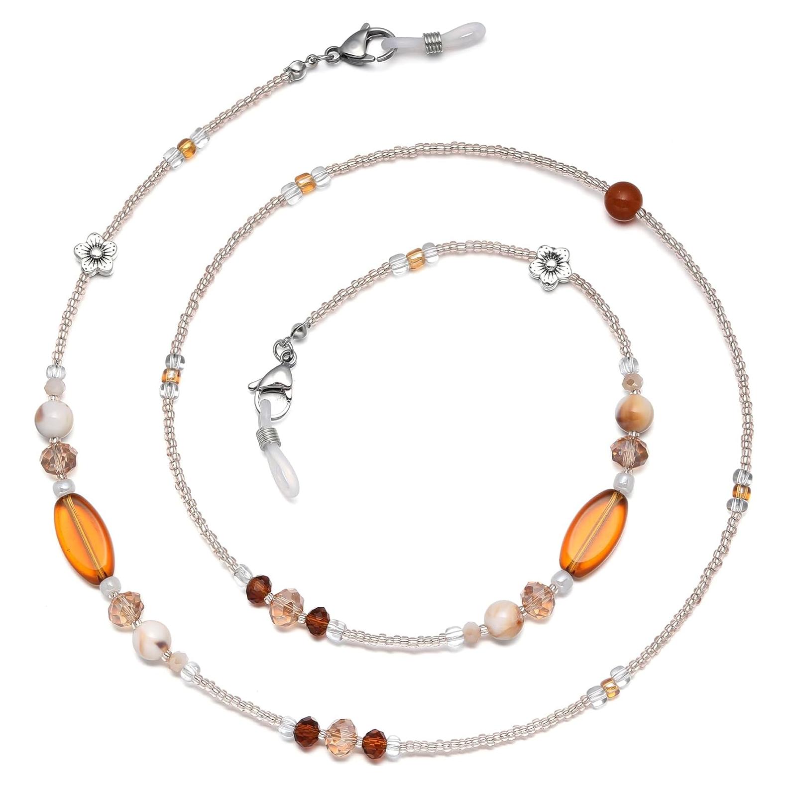 Cadena de Gafas Estilosa de Perlas para Mujeres 72 cm