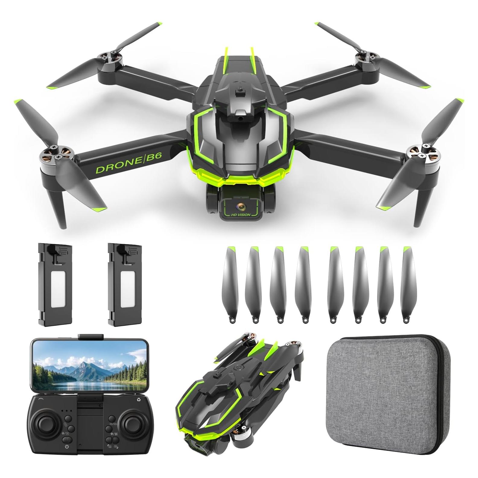 Dron HURSVIE B6 Plegable con Cámara 4K y 40 Min Vuelo