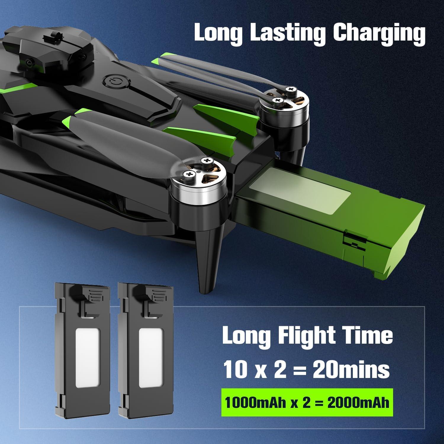 Dron HURSVIE B6 Plegable con Cámara 4K y 40 Min Vuelo