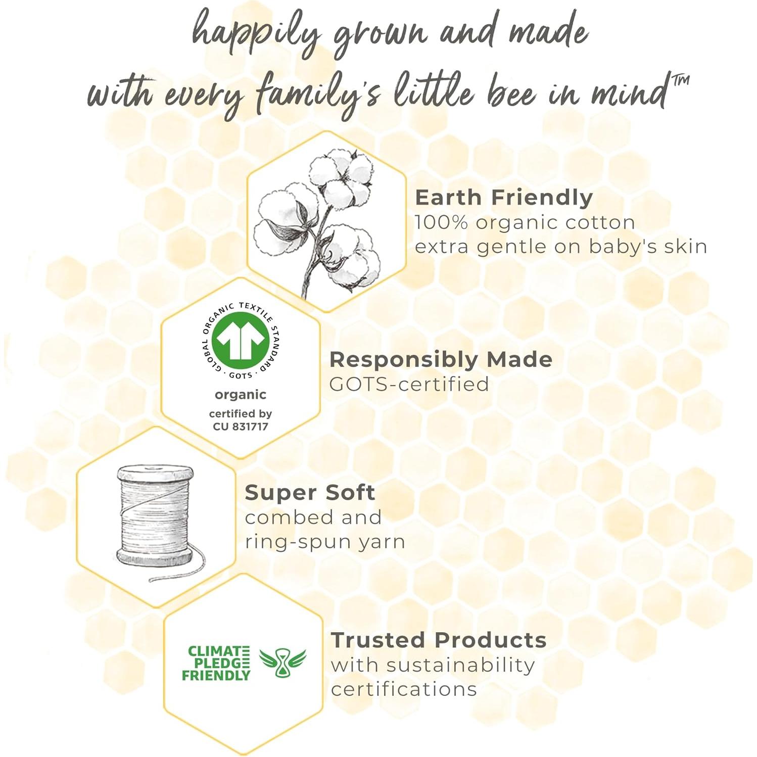 Manta Portátil Beekeeper Burt's Bees para Bebés 100% Algodón