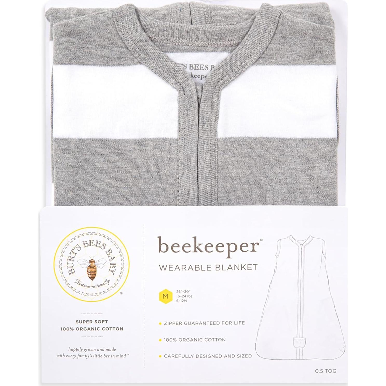 Manta Portátil Beekeeper Burt's Bees para Bebés 100% Algodón