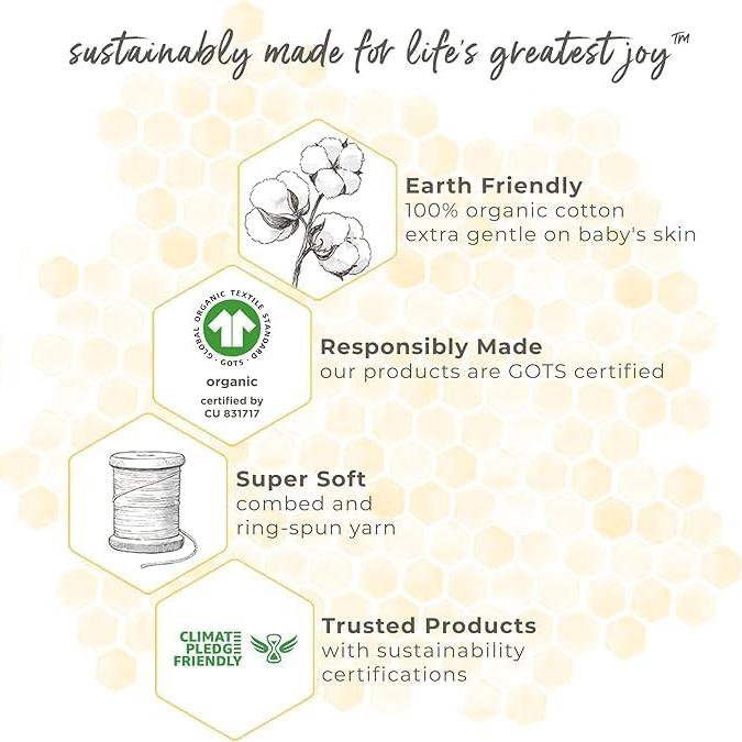 Manta Portátil Burt's Bees Baby Beekeeper 100% Algodón Orgánico