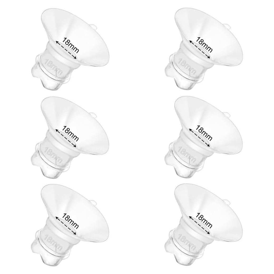 6 Insertos de Flange de Silicona BDICOVE 18mm para Extractores