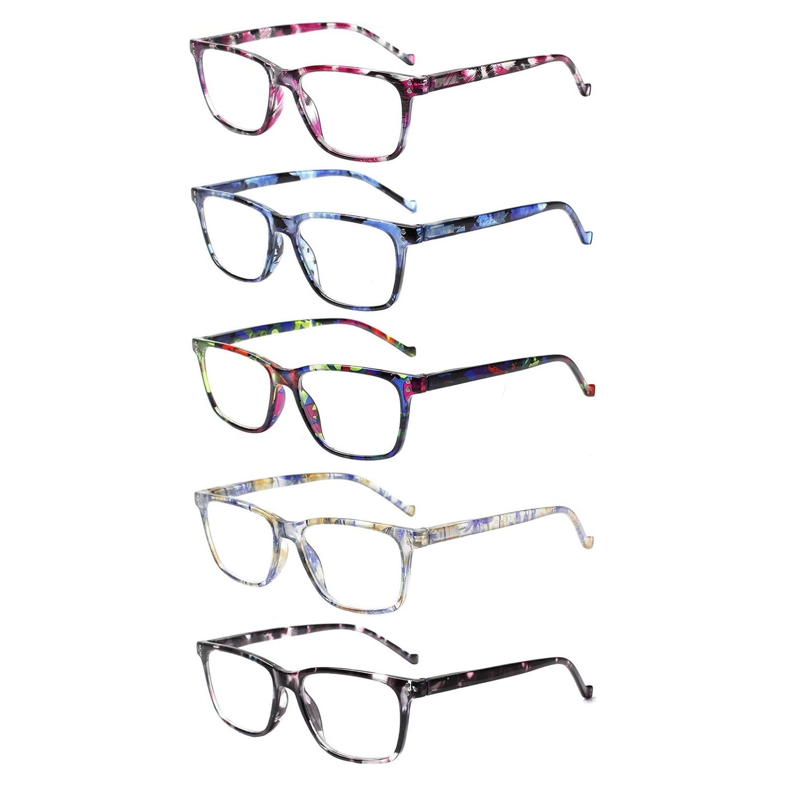 Paquete de 5 Gafas de Lectura JOSCHOO 3.5x Unisex