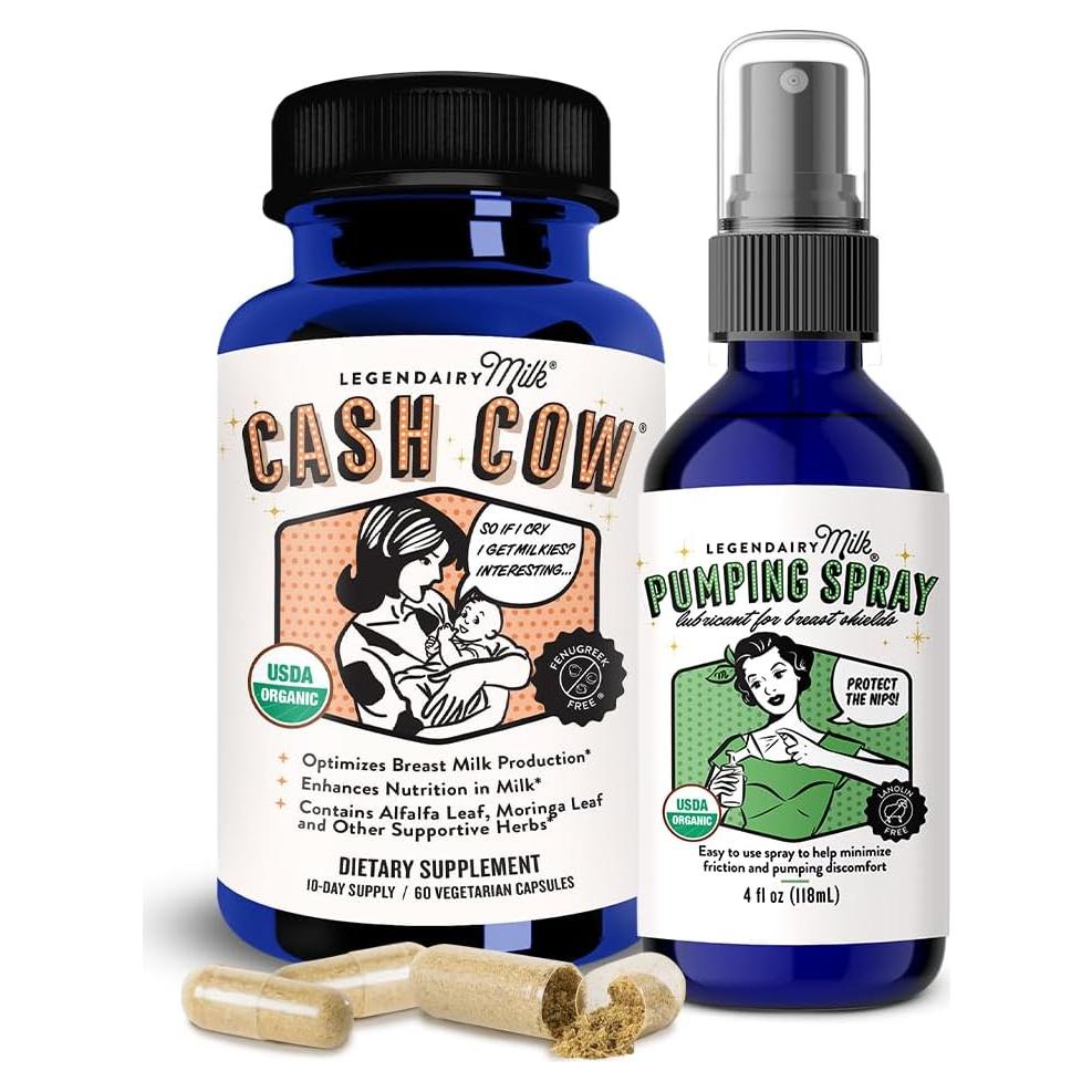 Suplemento de Lactancia Legendairy Milk Cash Cow + Spray Extracción