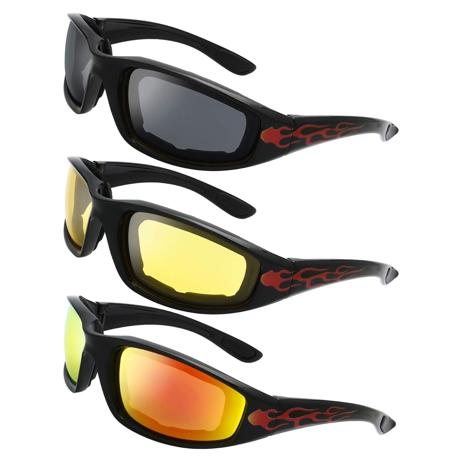 Gafas de Motocicleta The Fresh FR14 UV400 Acolchadas 3 Pares