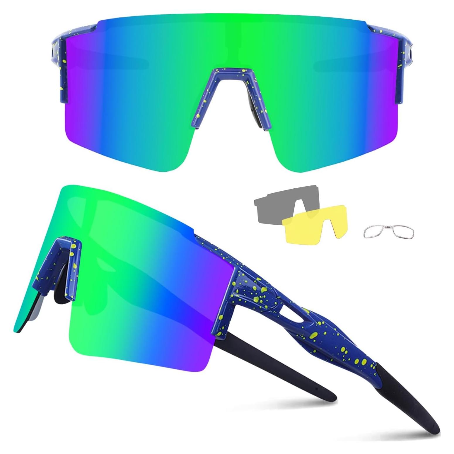 Gafas de Ciclismo Ukoly con 3 Lentes Intercambiables