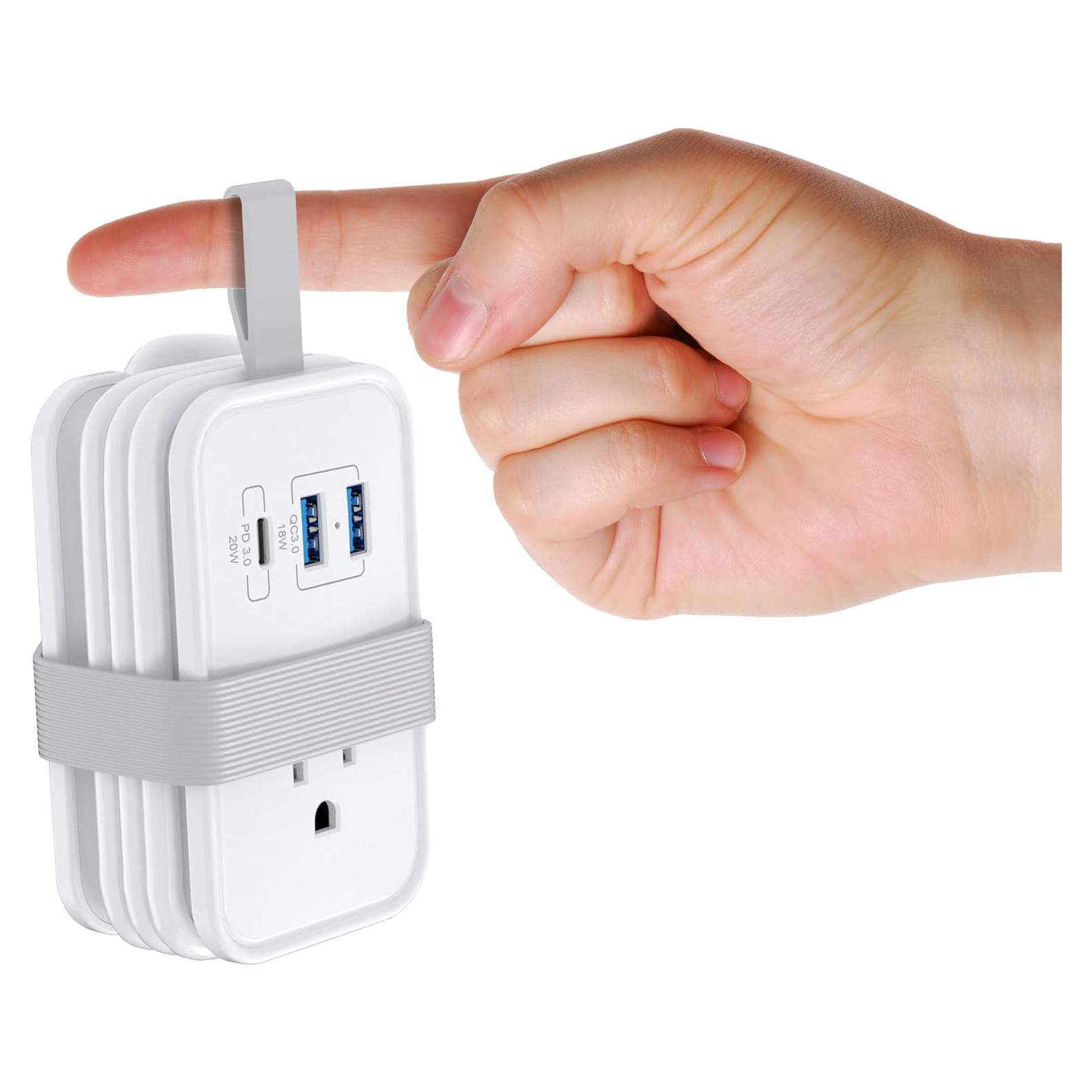 Regleta de Viaje Uncaged Ergonomics 3 Salidas AC 2 USB-C