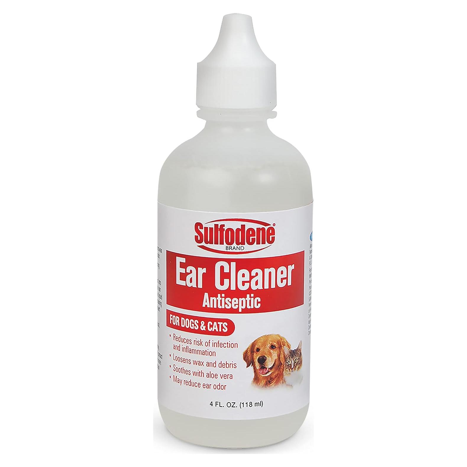 Limpiador de Oídos Antiséptico Sulfodene 113ml para Mascotas