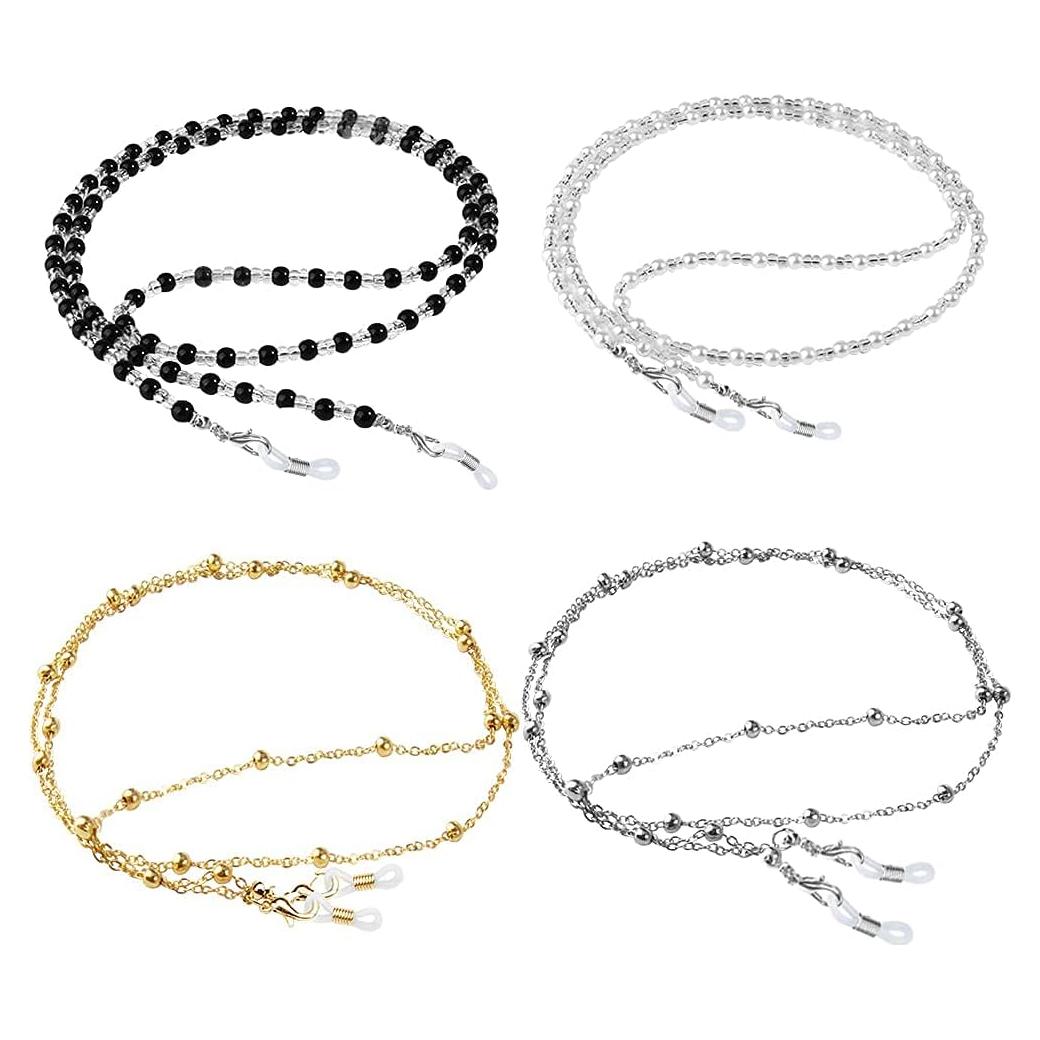 Cadenas para Gafas ONESING 4 Pcs Ajustables Multicolor