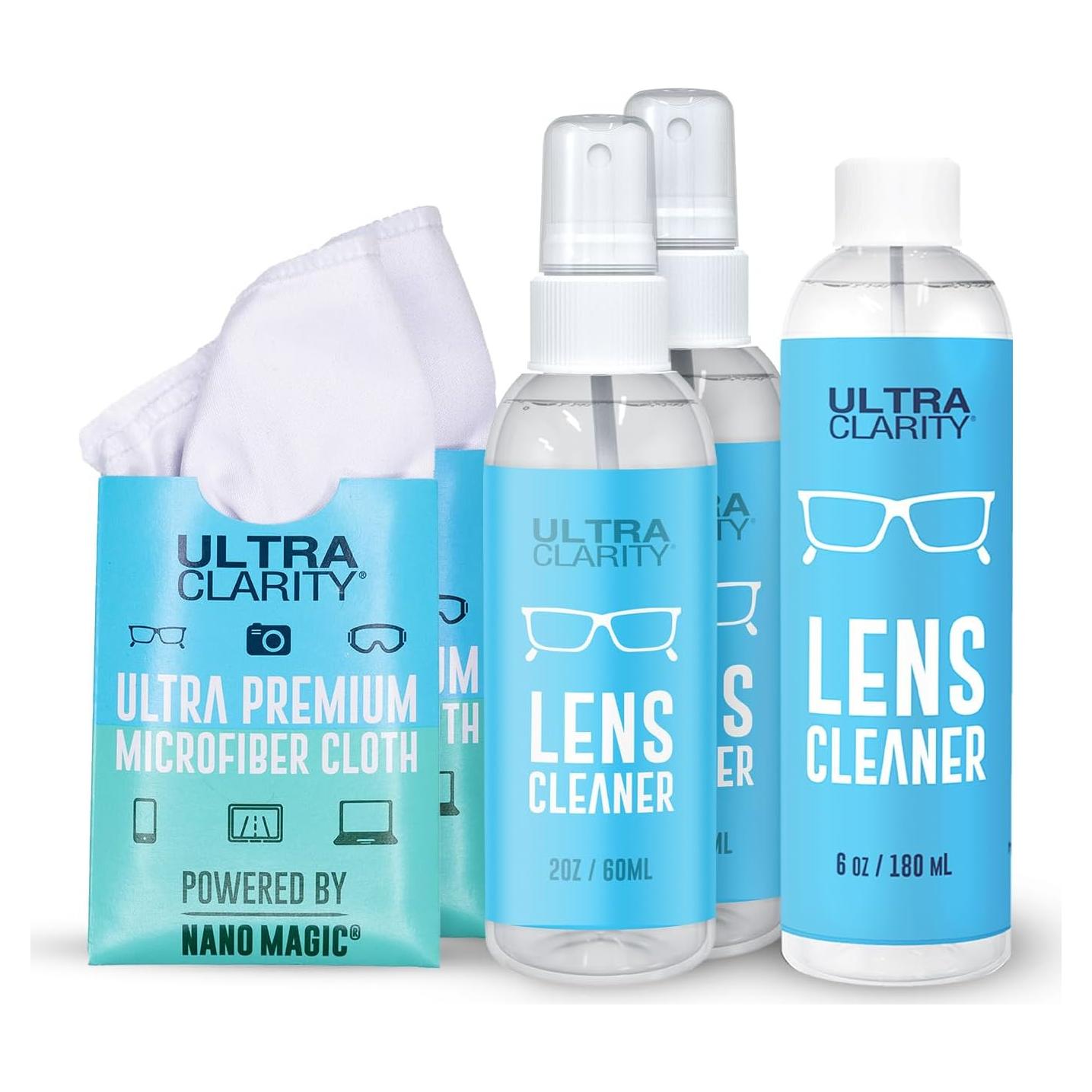 Limpiador de Lentes Nano Magic Ultra Clarity 10oz 5 Piezas