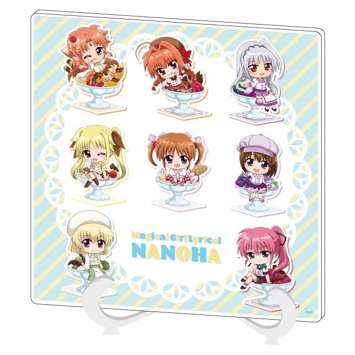 Tablero de Arte Acrílico Magical Girl Lyrical Nanoha 18x18 cm