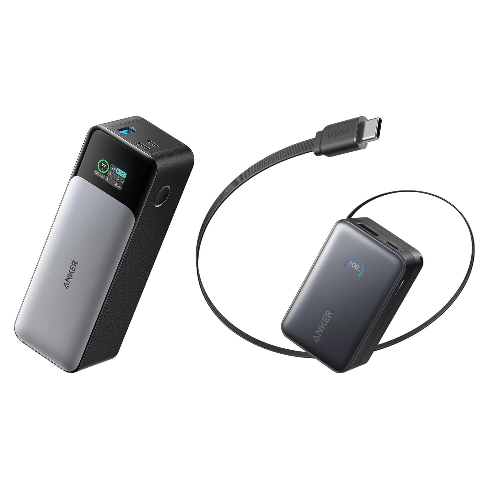 Paquete de Power Banks Anker Nano 10,000mAh y 737 24,000mAh