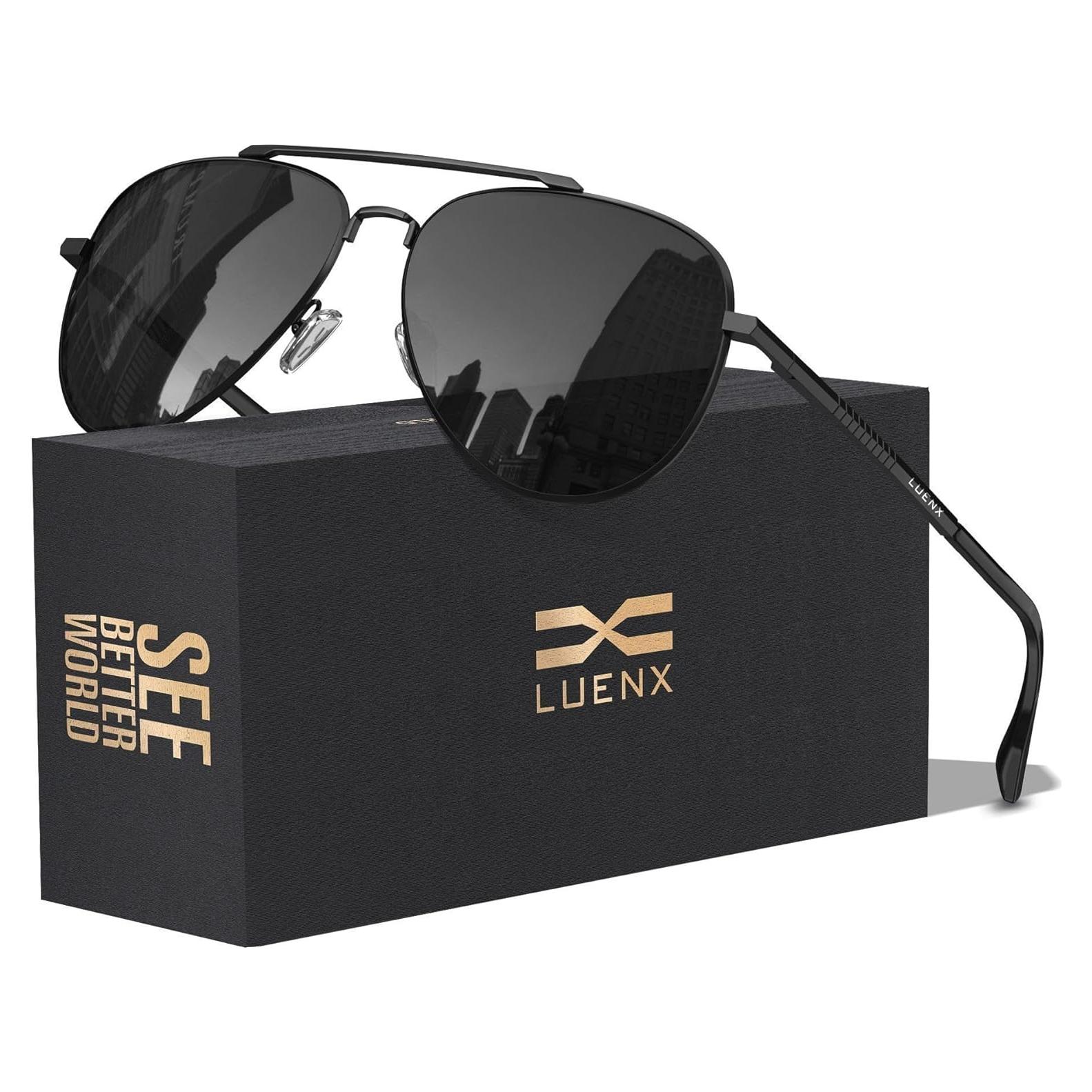 Gafas de sol LUENX Aviador Polarizadas UV400 Unisex 60mm