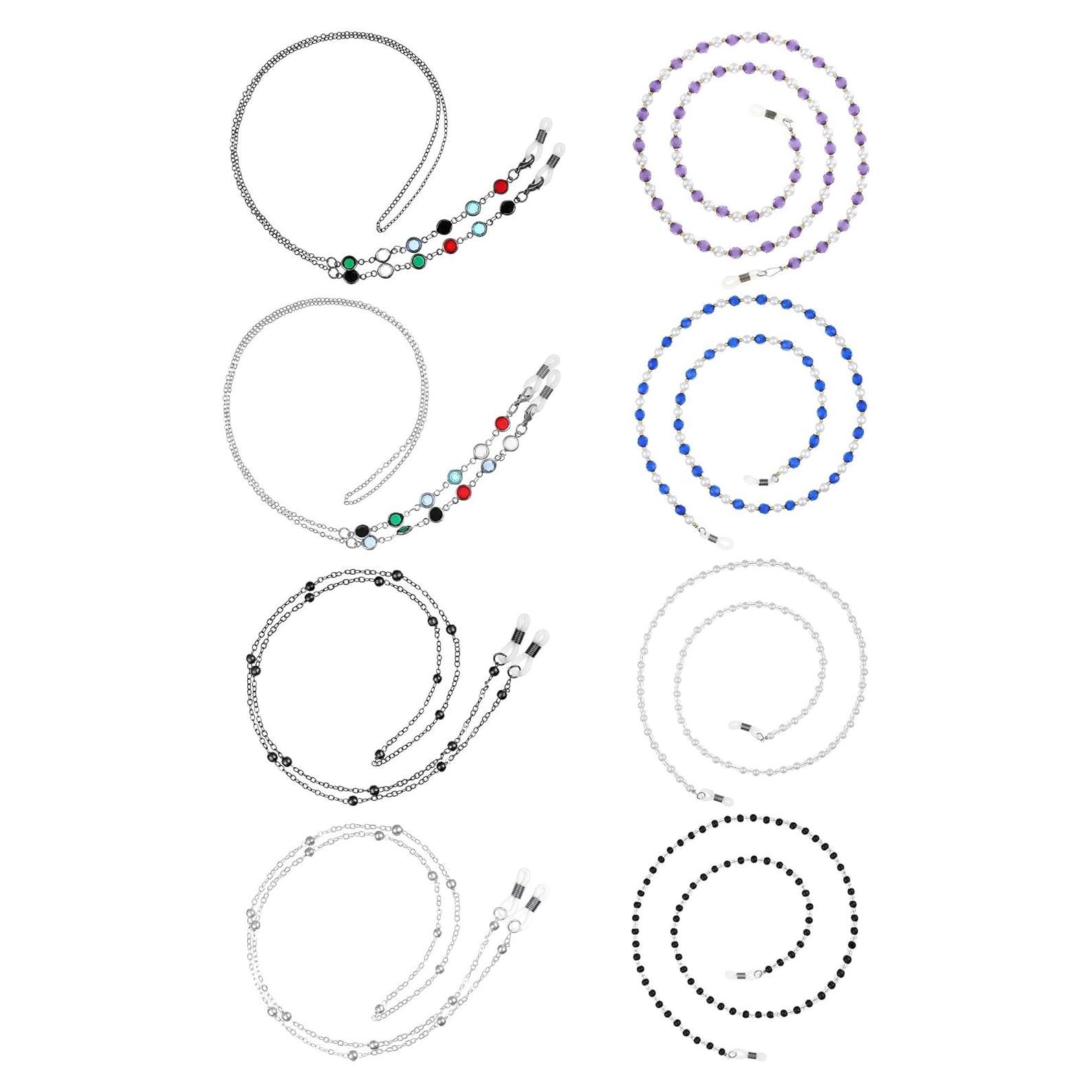 Cadena de Gafas Frienda 8 Pcs Perlas Elegantes para Mujeres