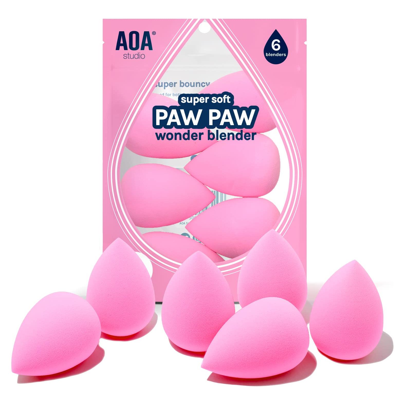 Set de 6 esponjas de maquillaje AOA Studio sin látex