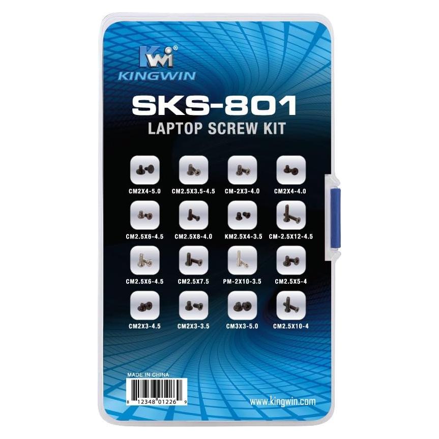 Kit de Tornillos de Reemplazo Kingwin 80 Piezas para Portátiles