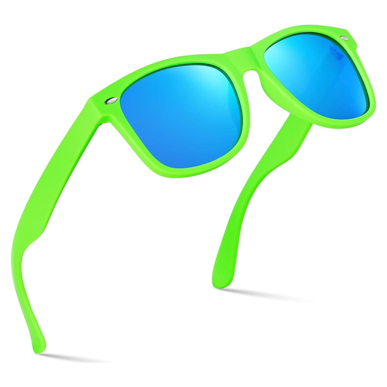 Gafas de sol polarizadas Retro Rewind unisex UV400 - Verde Lima