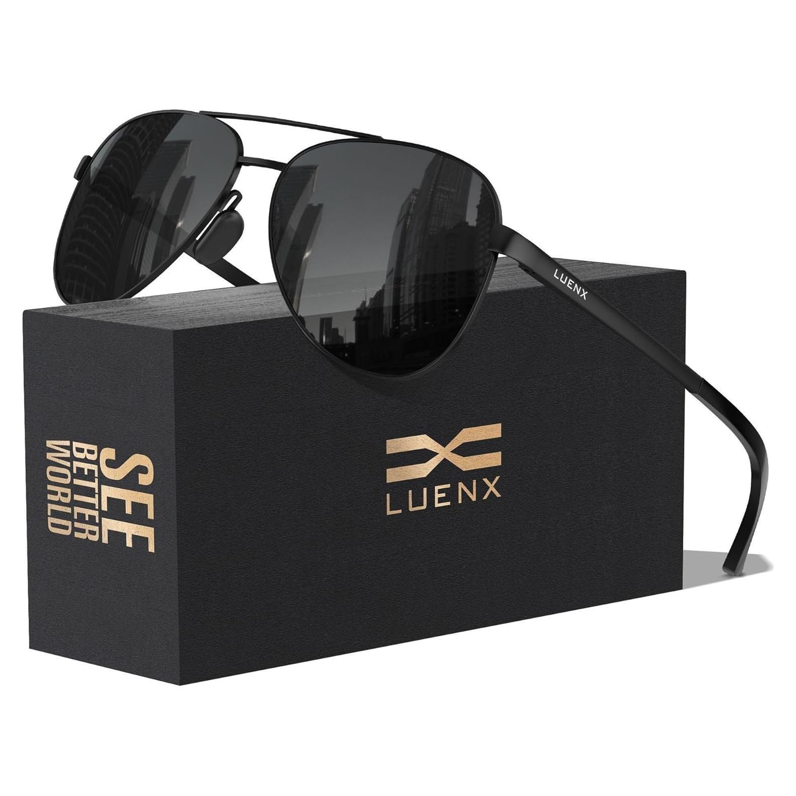 Gafas de sol LUENX Aviador polarizadas UV400 para hombres