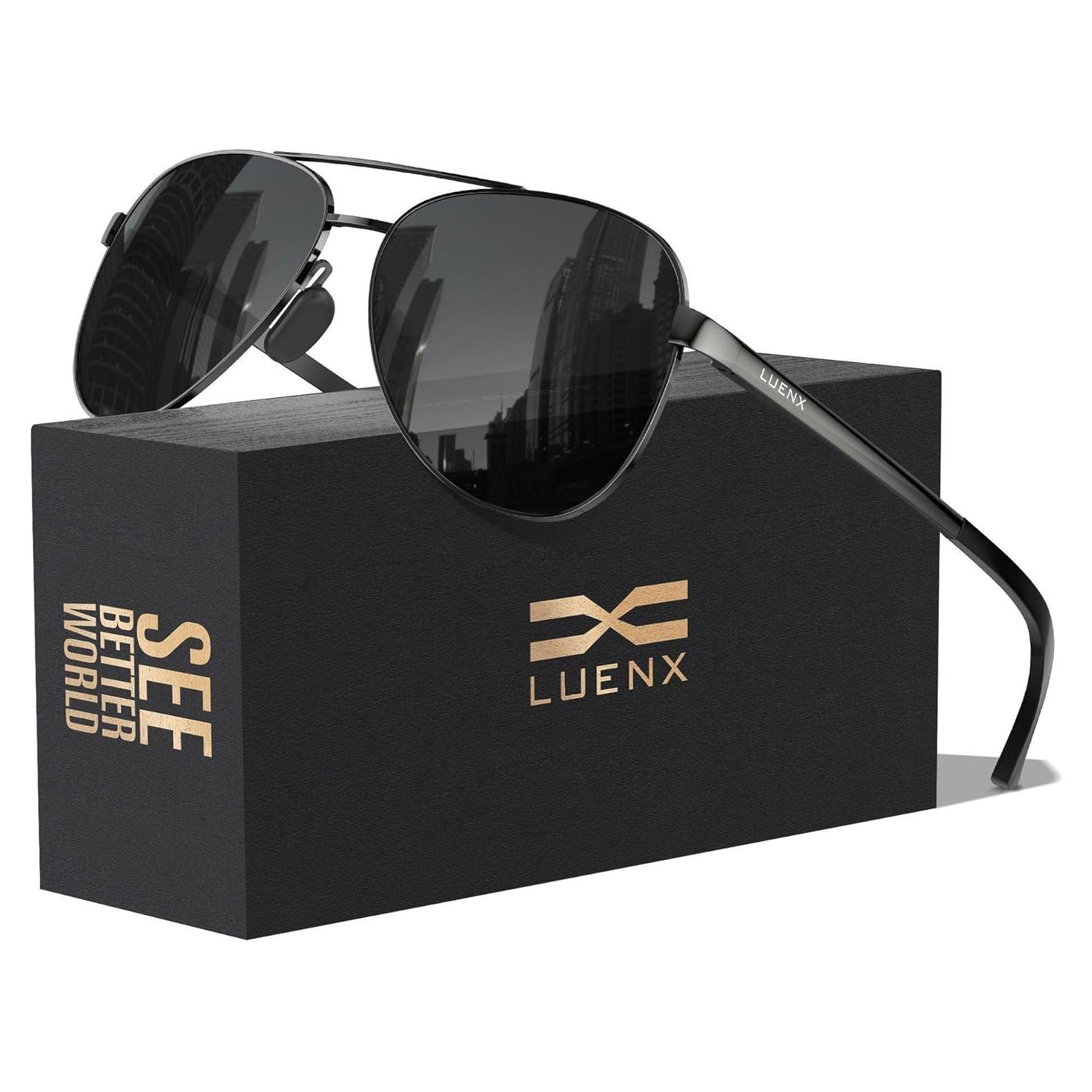Gafas de sol LUENX Aviador Polarizadas UV400 para Hombres