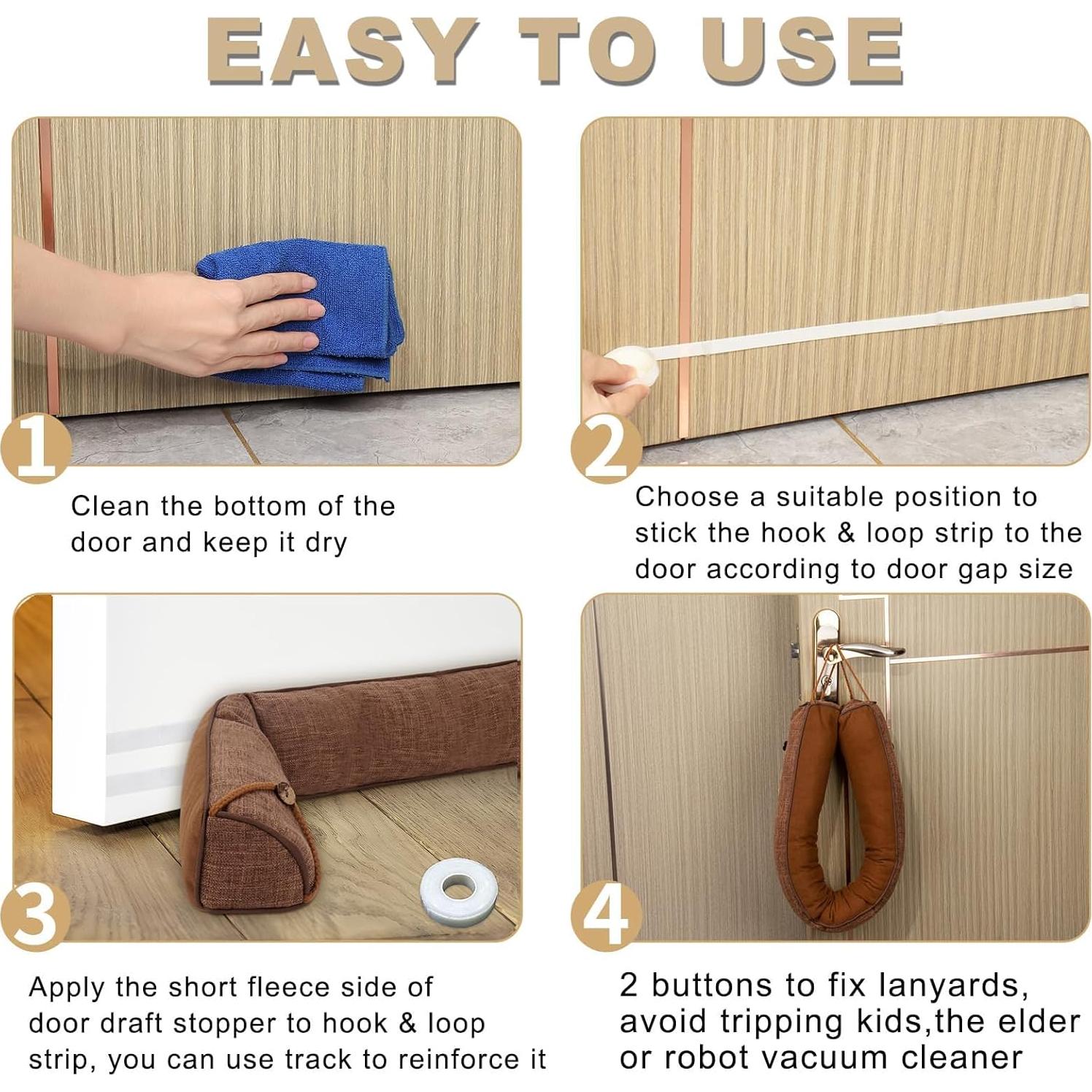 Tapón para Corrientes de Aire de Puerta Fivebop 91.44 cm Marrón