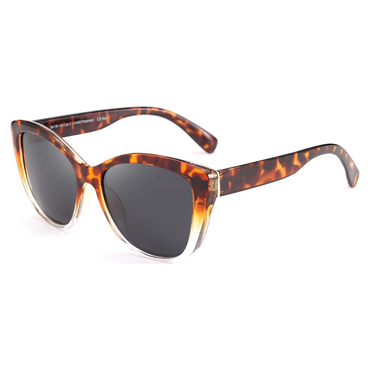 Gafas de Sol FEISEDY Cuadradas Polarizadas Leopardo Claro