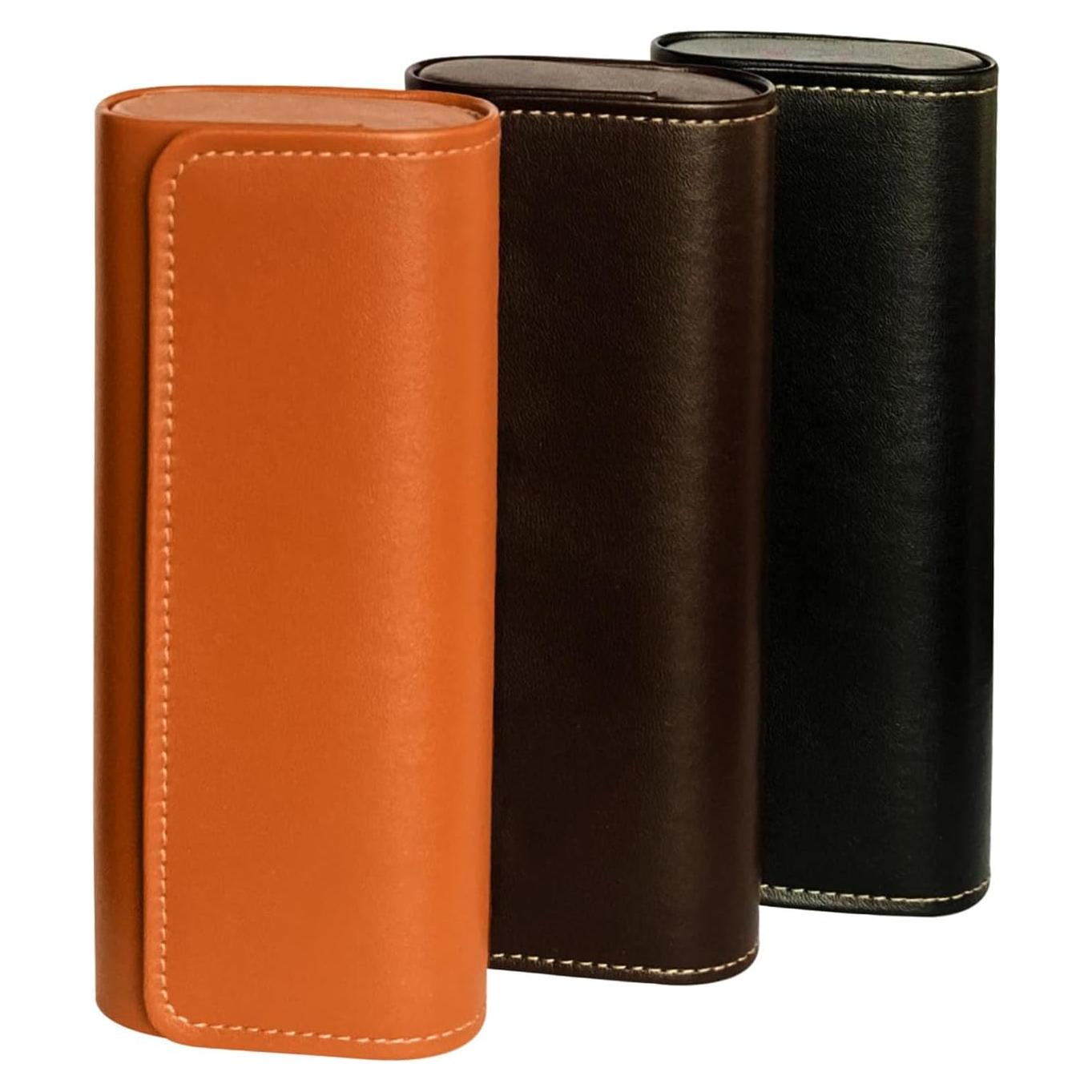 Estuche Duro para Gafas HSYMQ 3 Piezas Negro y Marrón