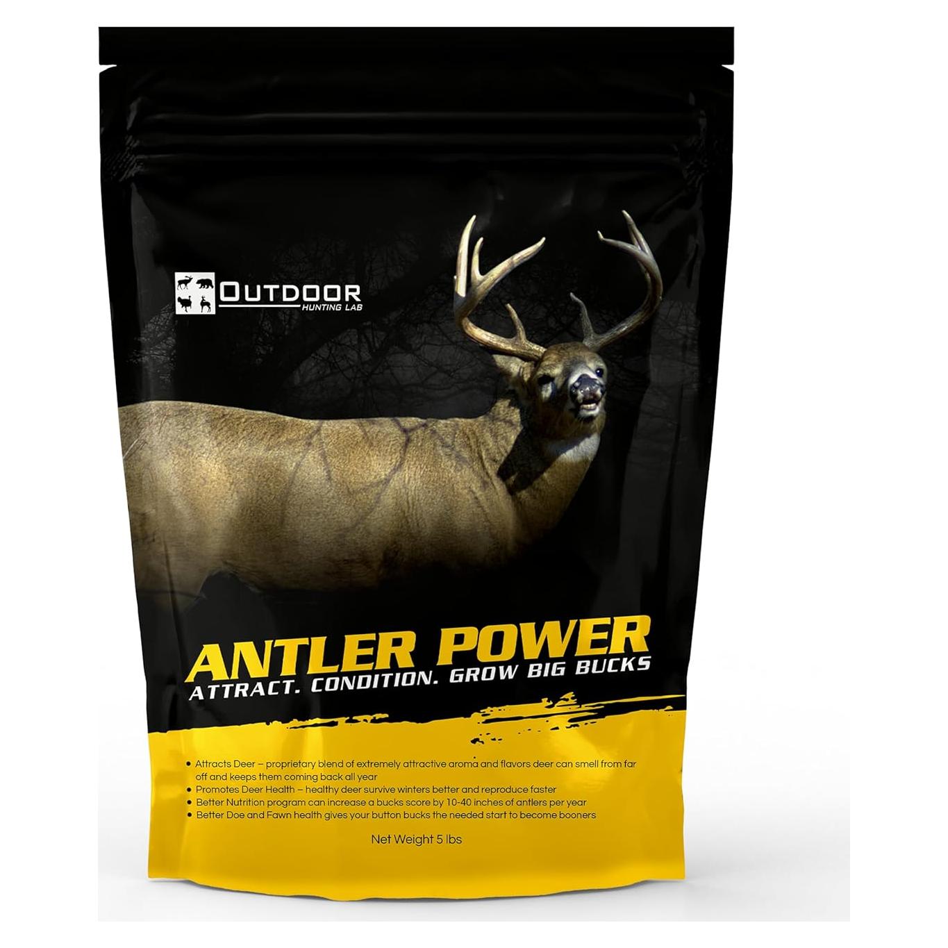 Polvo Mineral Antler Power Outdoor Hunting Lab 2.27 kg para Ciervos