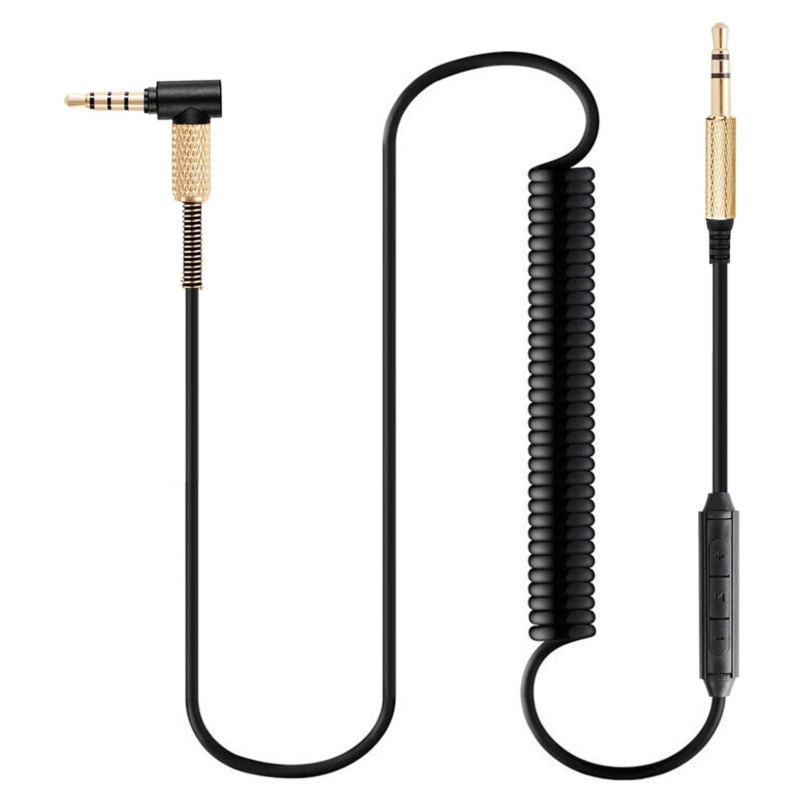 Cable de Audio Enrollado FAAEAL 1.3m a 2.5m con Micrófono